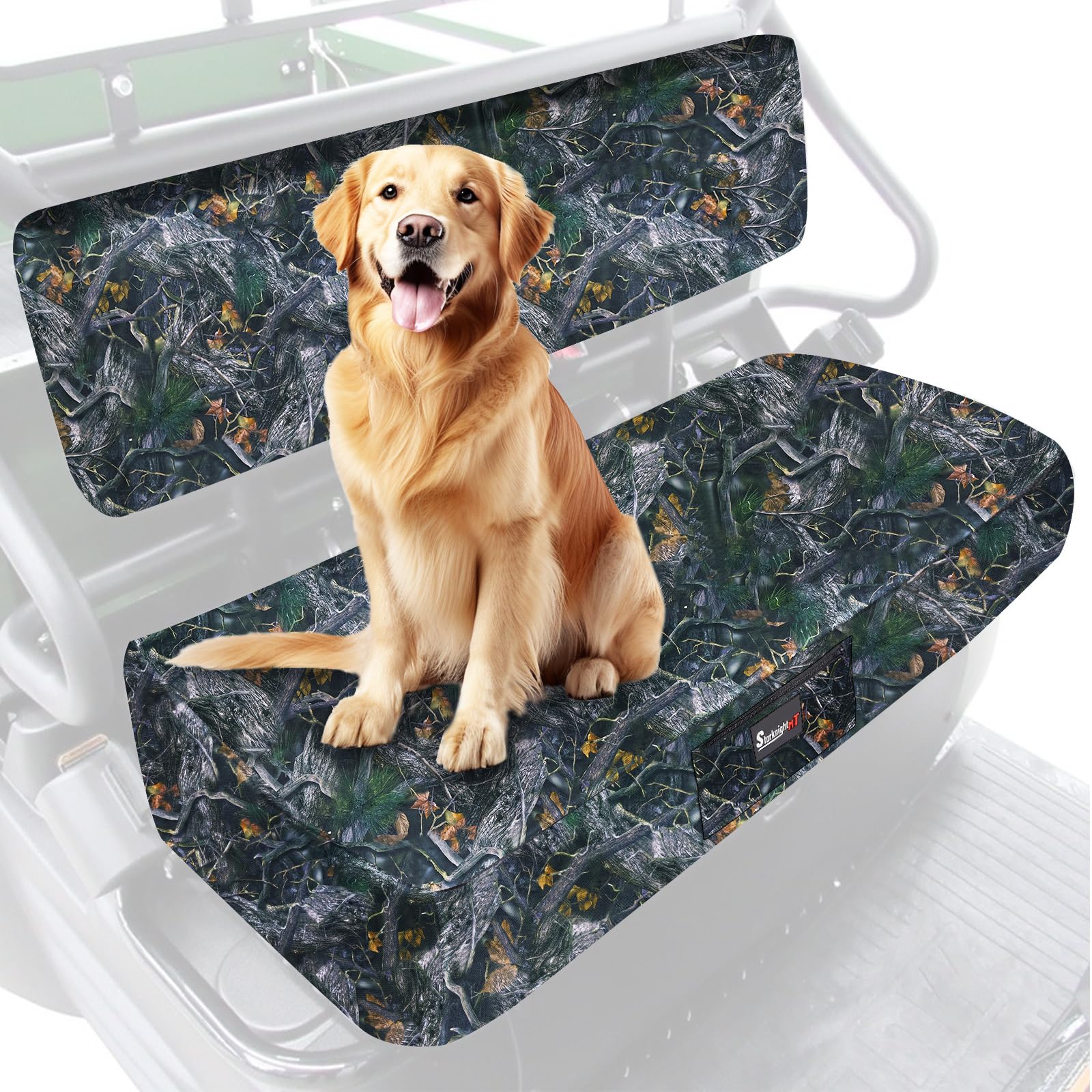 StarknightMT Mule 610 Seat Covers, Mule Seat Covers Compatible with Kawasaki Mule 600 610 Durable 1680D Fabric with Waterproof P