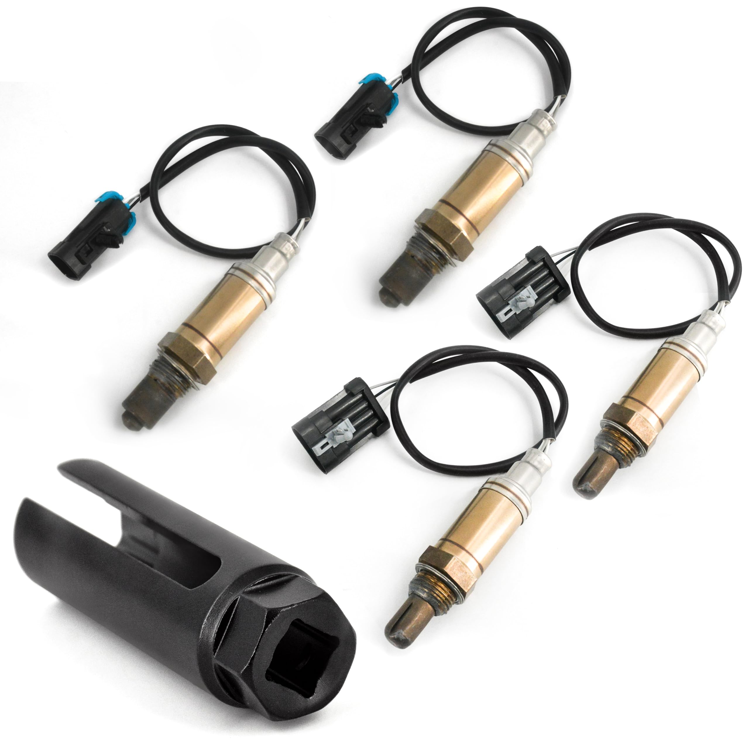 Oxygen Sensor with Socket Fit for 1996 1997 1998 Chevy Silverado Express Cheyenne WT C1500 K1500 GMC C1500 K1500 Sierra O2 Senso