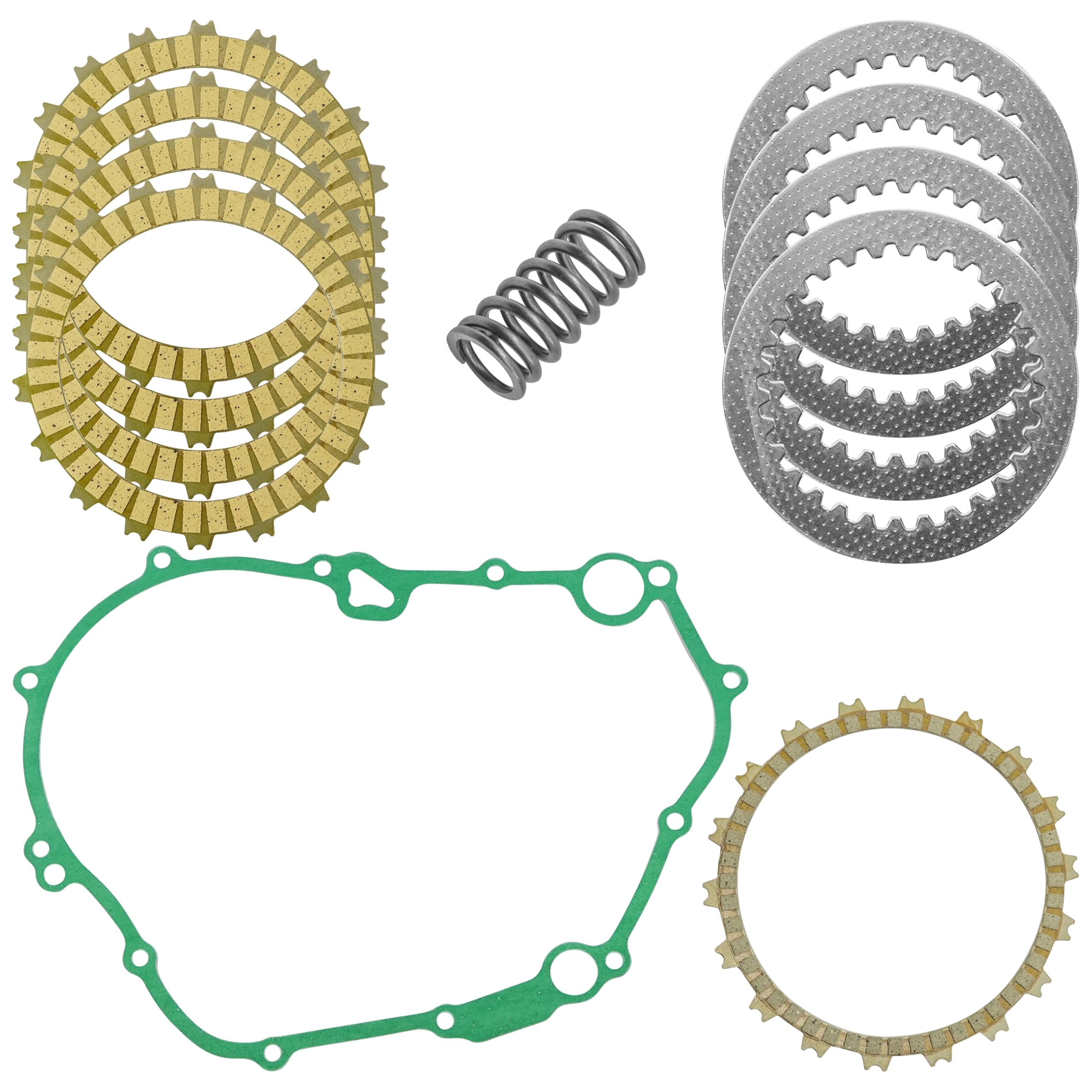 Caltric Clutch Friction w/Steel Plates Springs Gasket Kit Compatible with Honda CBR300R 2015-2020 / CB300F 2015-2018 / CBF300N A