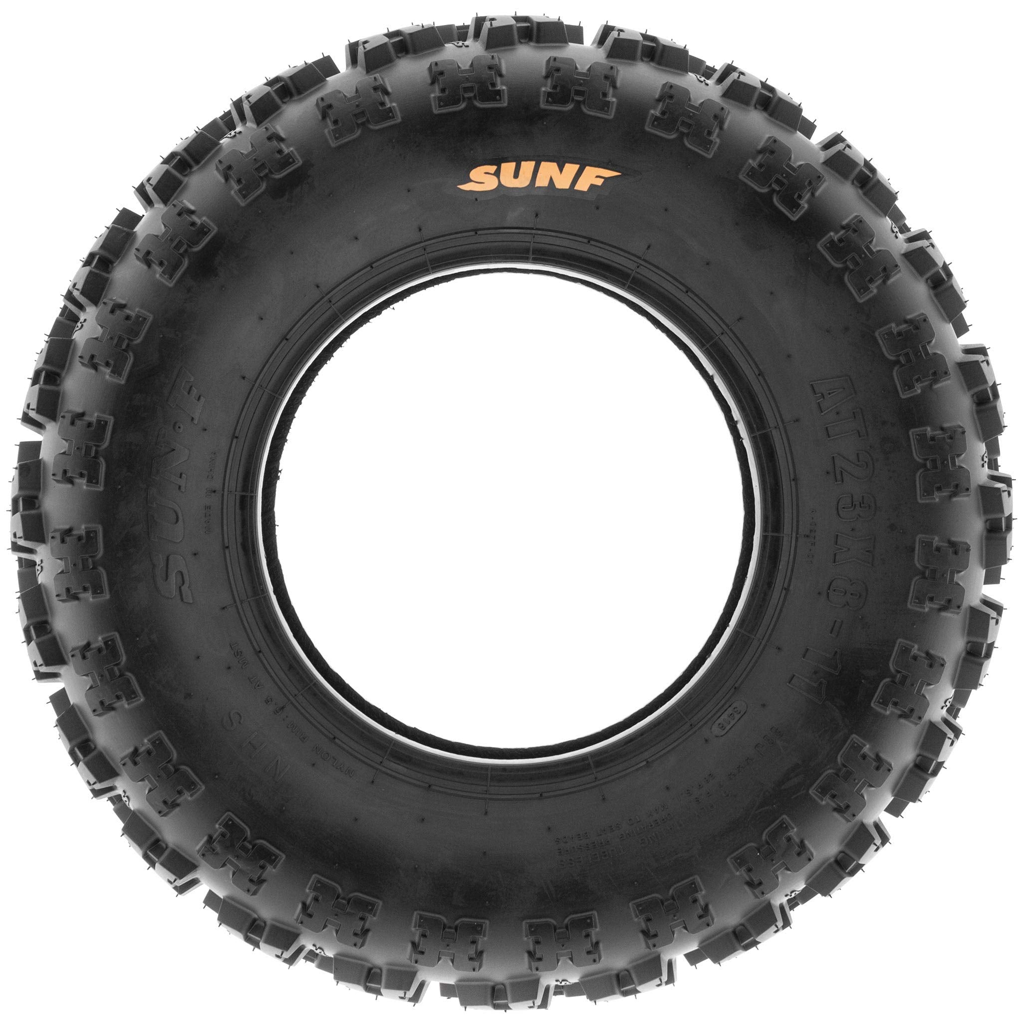 Pair Of 2 Sunf Atv Utv Knobby Sport Tires 22X7-10,6 Pr Tubeless A027