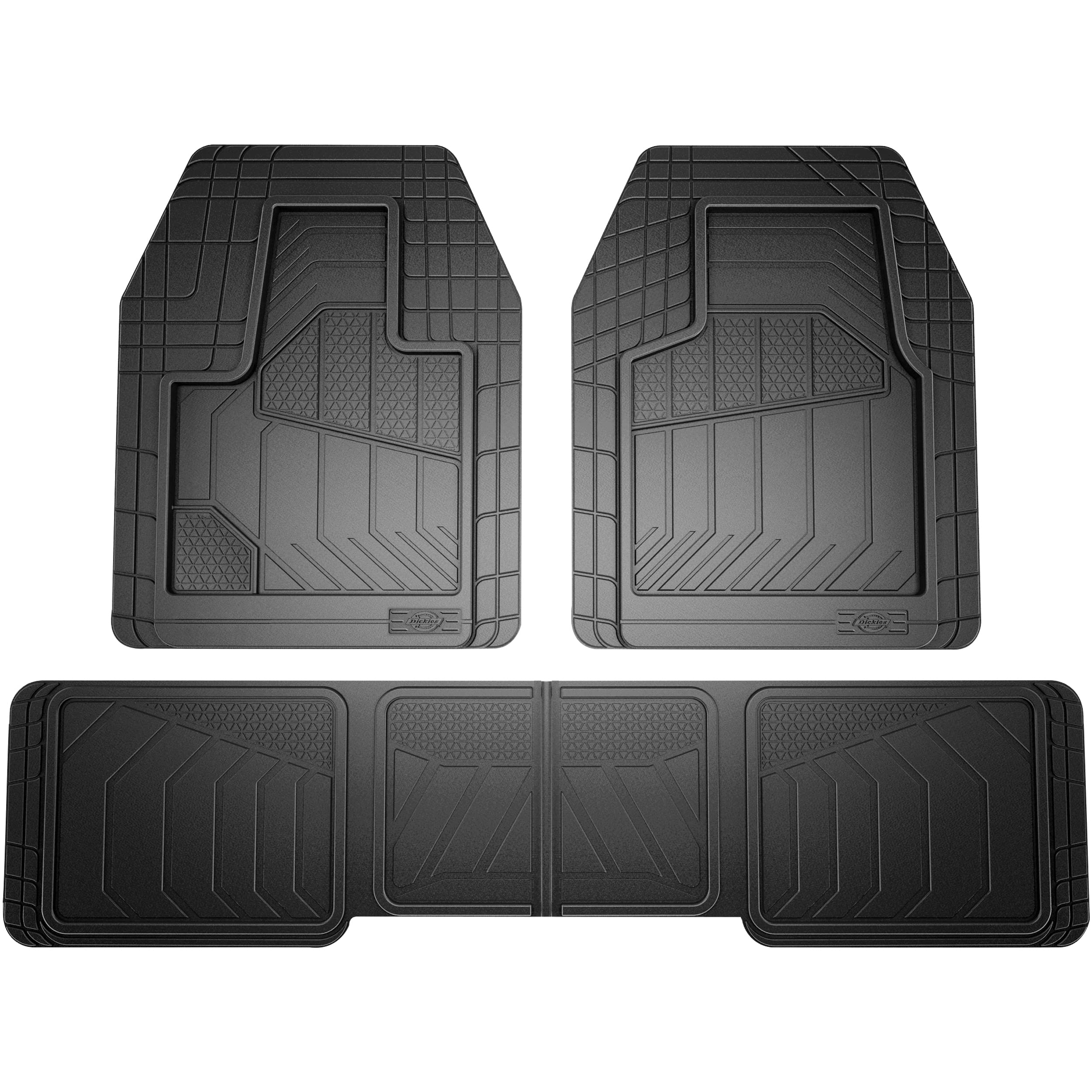 Dickies Maximum Coverage Floor Mats, All-Weather Floor Mats, Trim-To-Fit Floor Mats For Cars, All-Season Automotive Floor Mats F