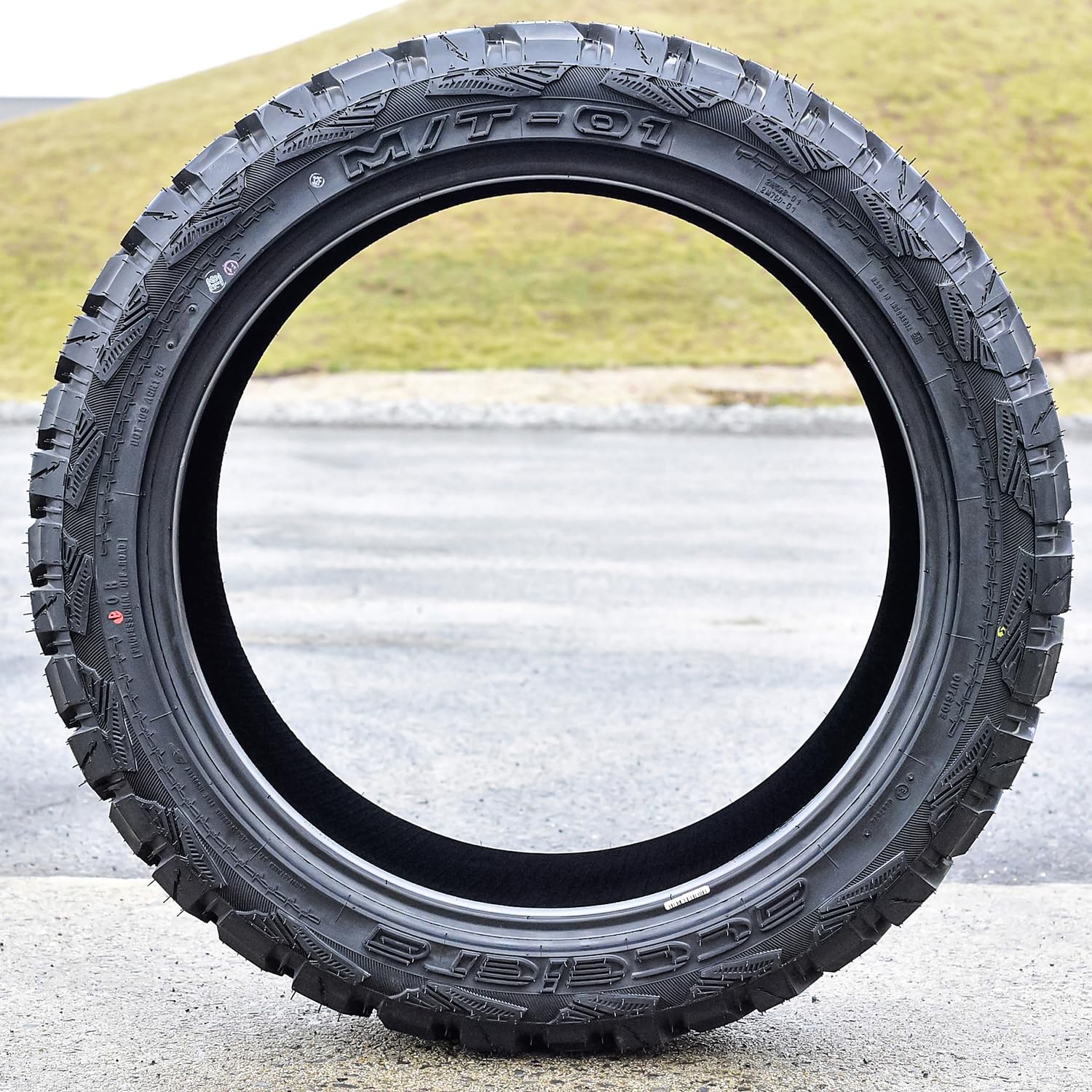 Accelera M/T-01 Mud Off-Road Light Truck Radial Tire-35X12.50R20Lt 35X12.50X20 35X12.50-20 121Q Load Range E Lre 10-Ply Bsw Blac