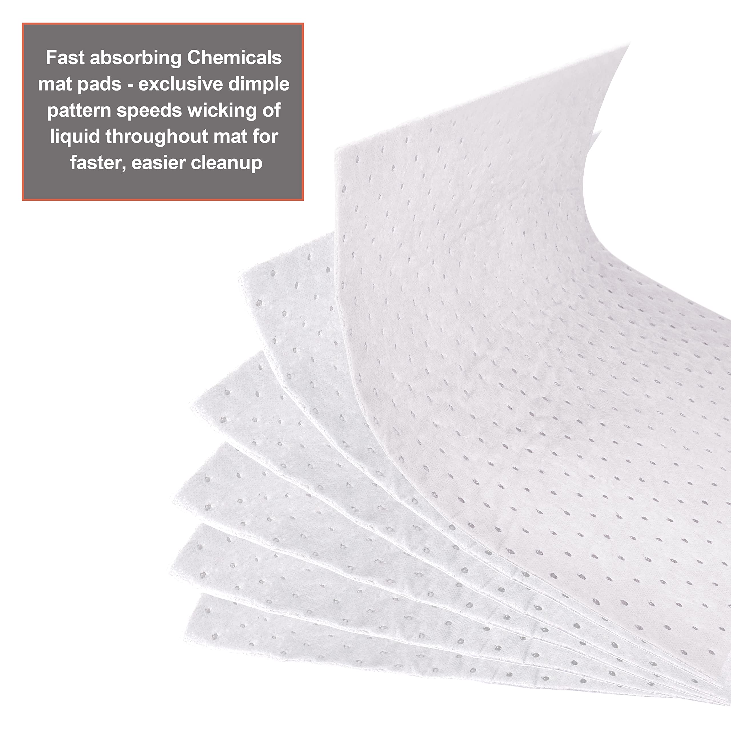 Aain Oil Absorbent Pads, Economical Absorbent Mat Pad,Absorbs Liquids,20'' X 15'',White