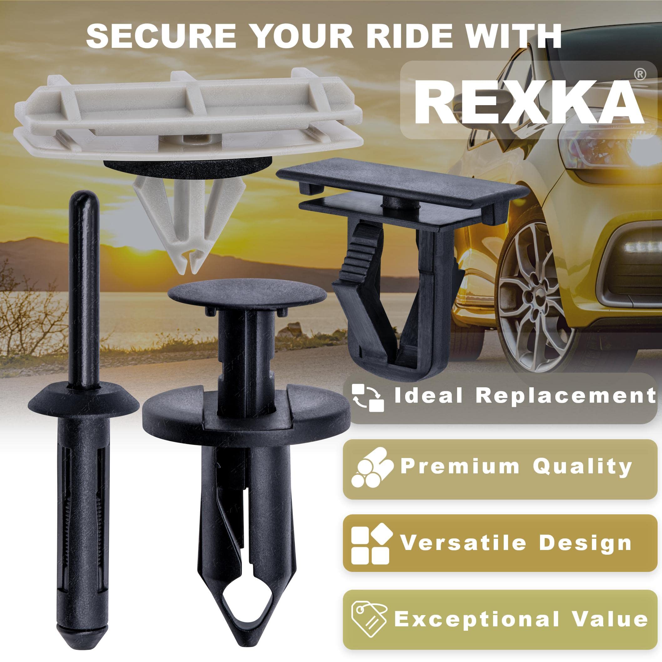 Rexka 55pcs Wheel Fender Flare Clips Hardware Kit for Jeep Liberty 2006-2012, OEM Replacement Parts, Durable and Reliable
