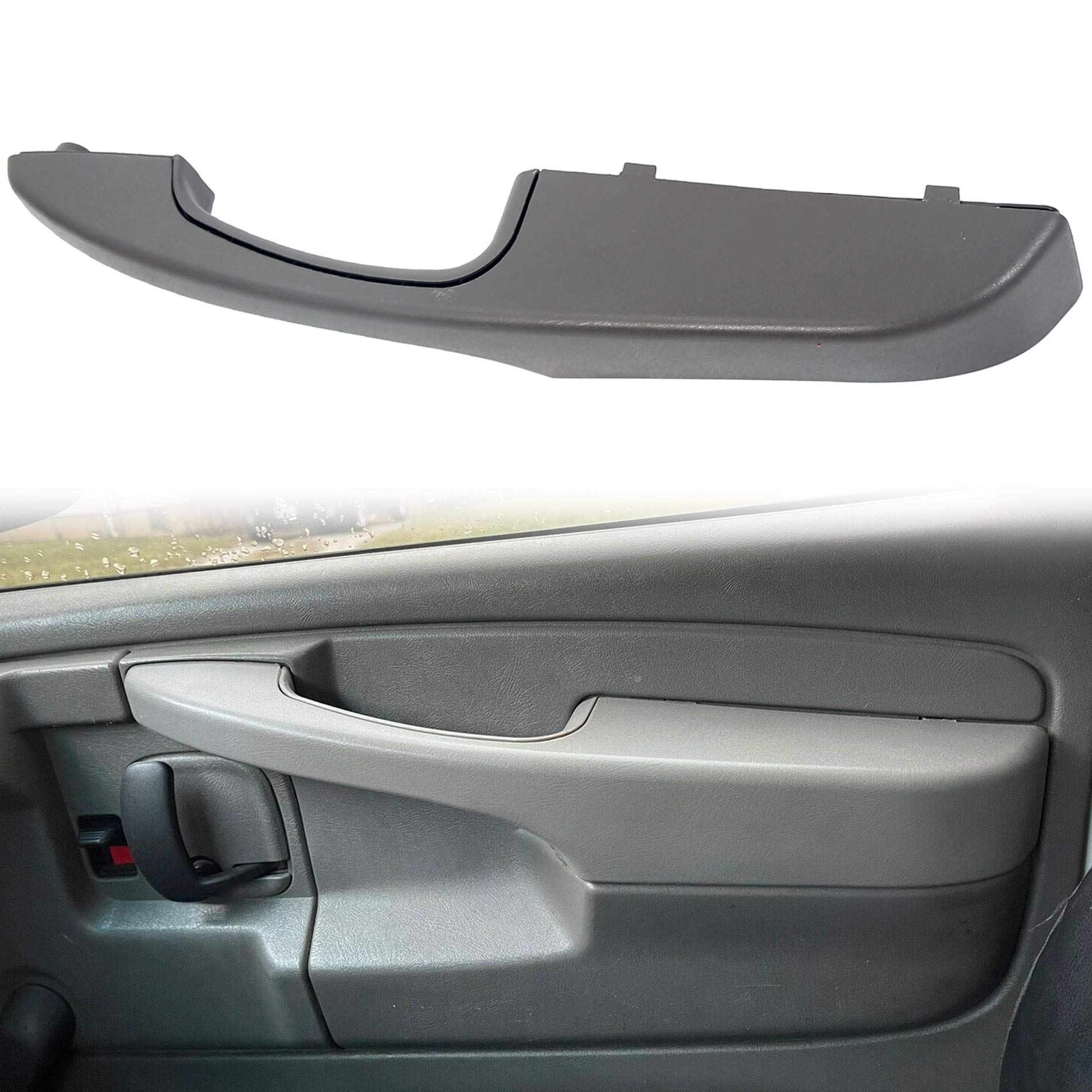 Ecotric Interior Pull Handle Door Armrest Compatible With 2003-2019 Chevrolet Express Van Gmc Savana Right Passenger Side - Repl