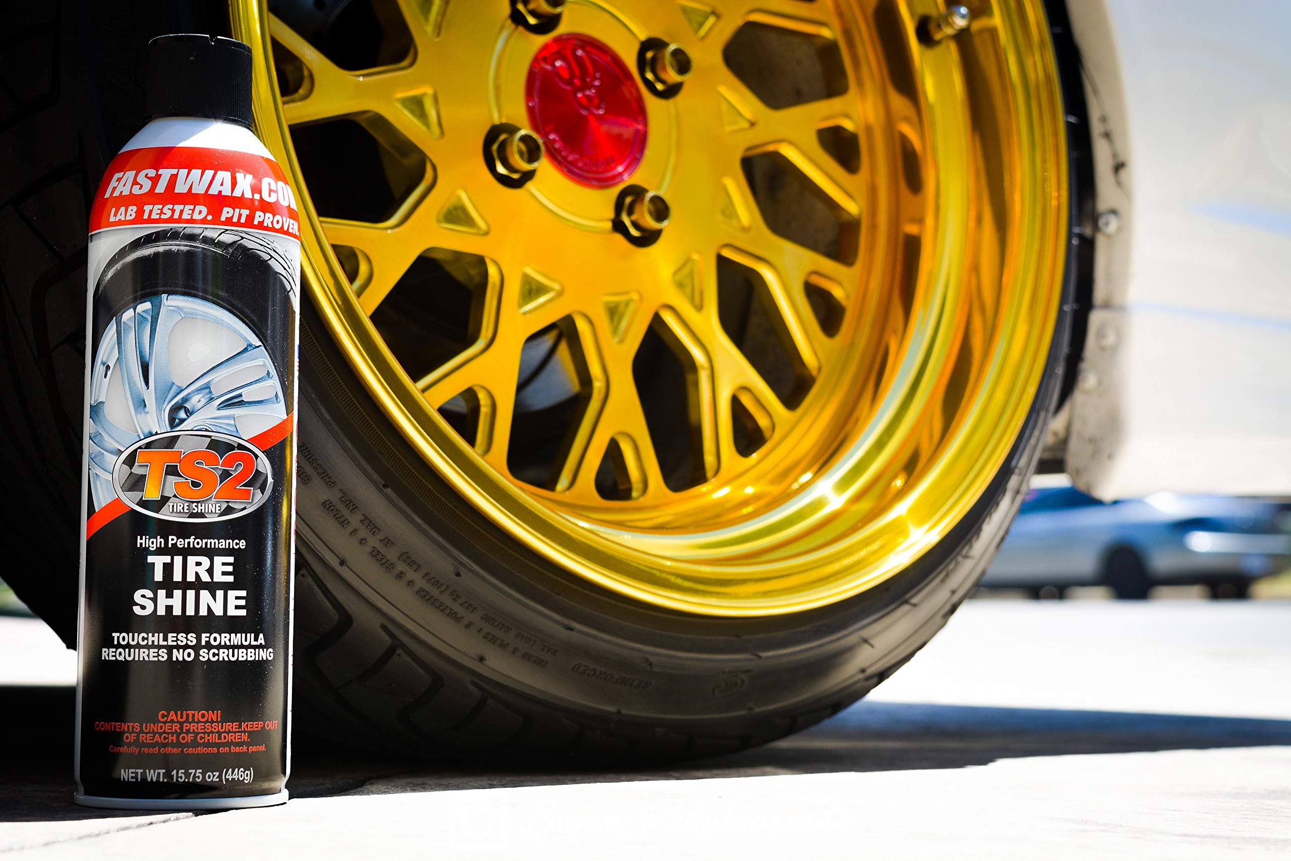 FW1 Wash and Wax TS2 Touch-less Tire Shine - 2 Color, Easy Application, High-Gloss Finish for All Tires
