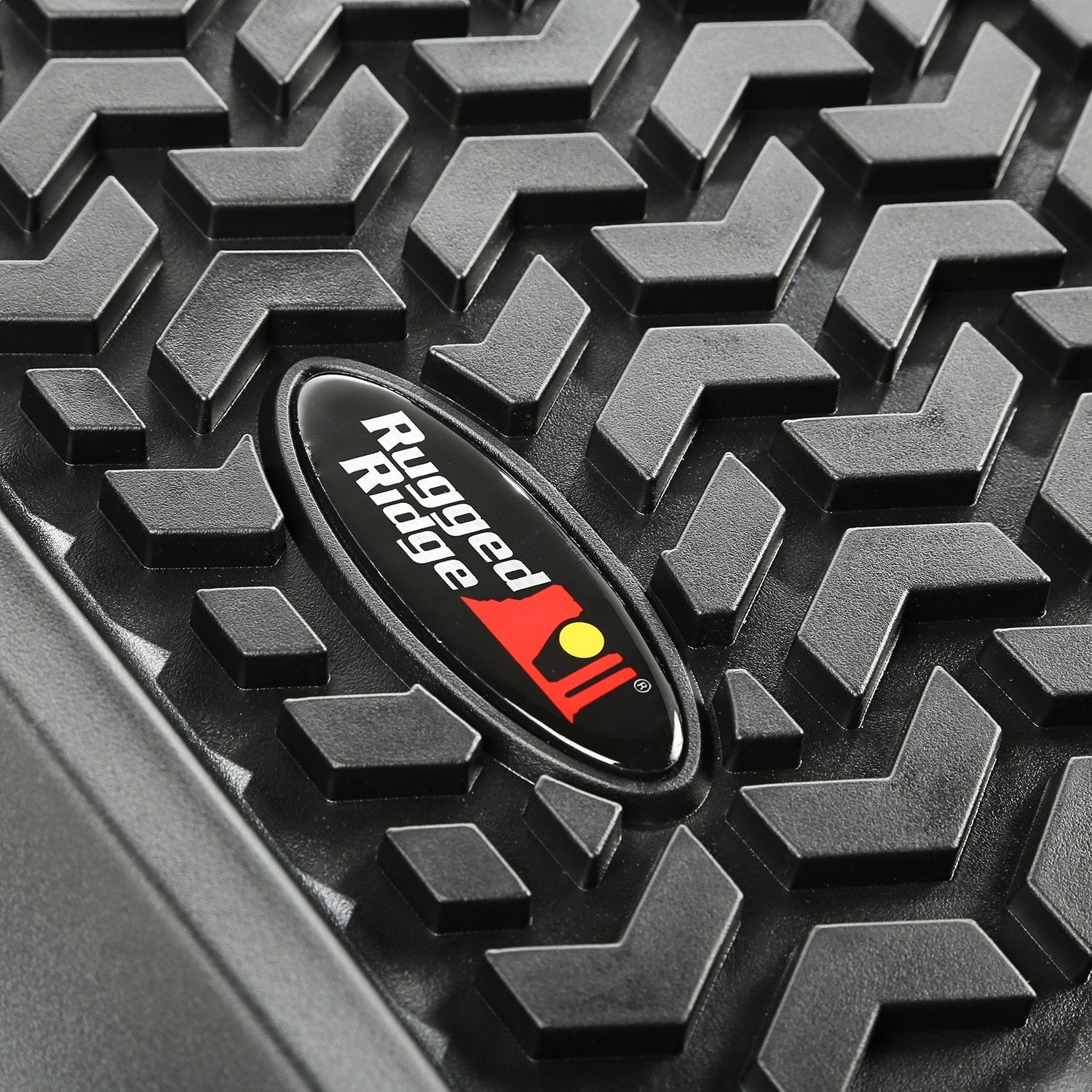 Rugged Ridge 82903.08 Floor Liner, Front; Black, 2009-2018 Dodge / Ram 1500 / 2500 / 3500 Crew, 2500 / 3500 Mega Cab