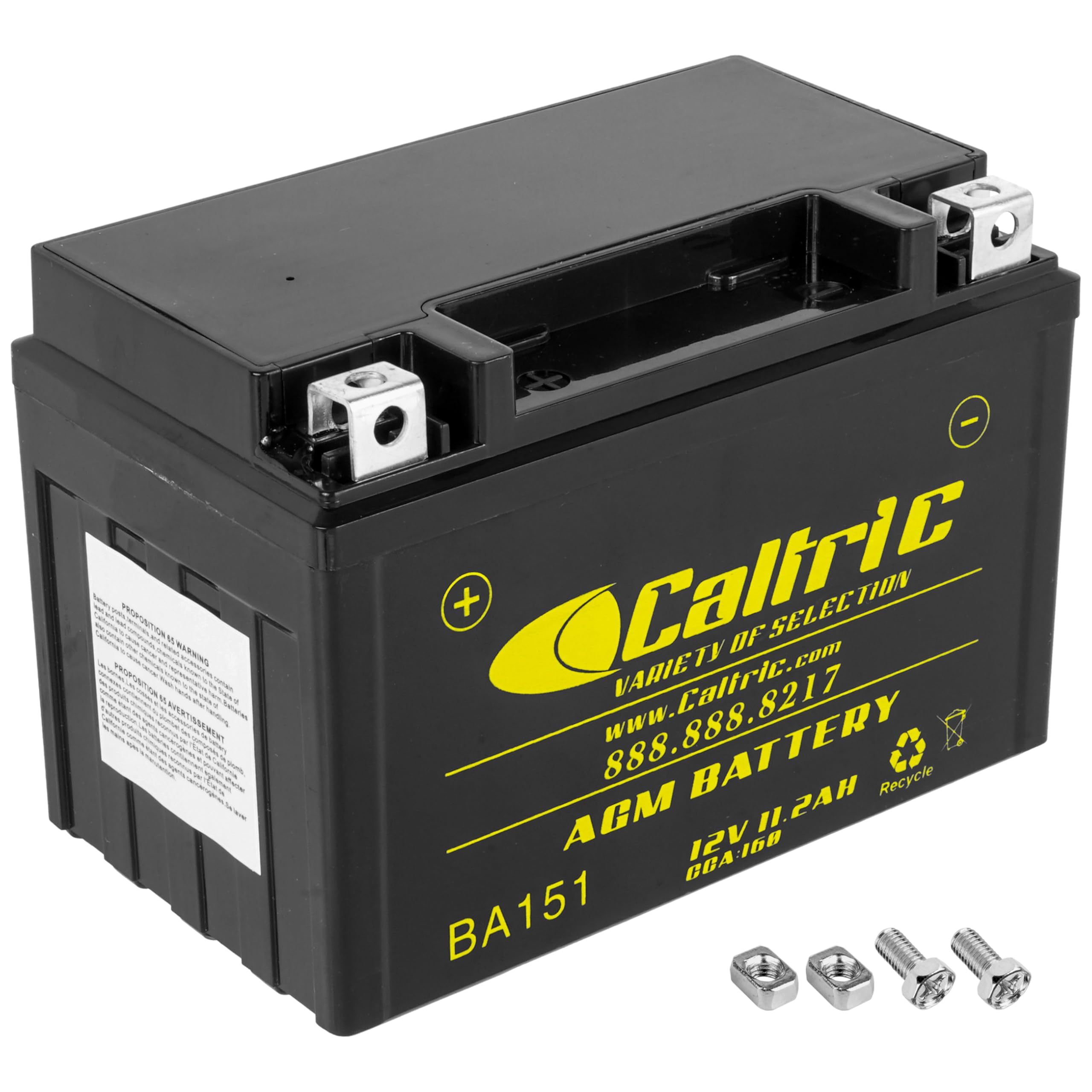 Caltric Agm Battery Compatible with Yamaha Xvs950 Xv-S950 V-Star 950 Tourer 2009-2016
