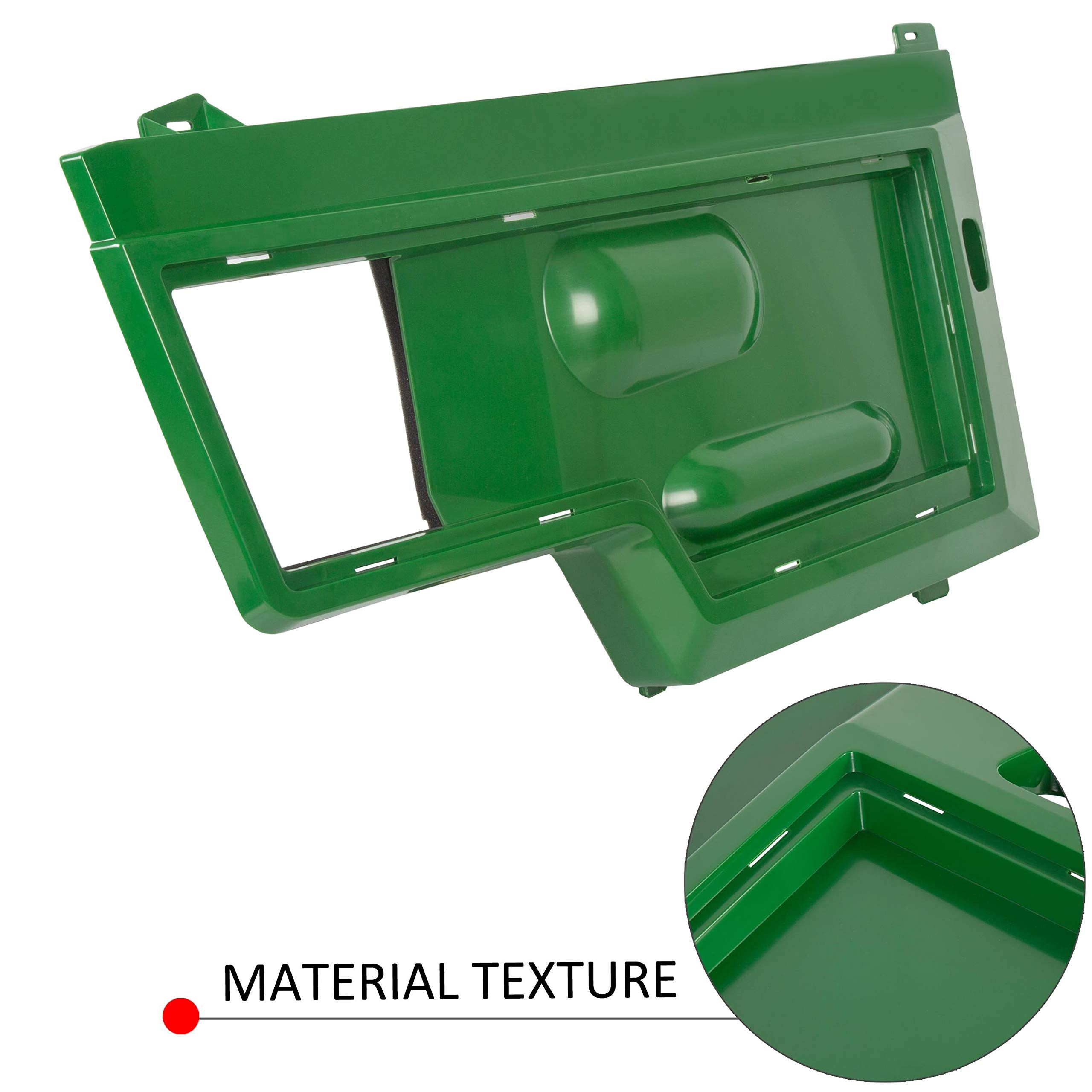 ECOTRIC Pair Side Panel Screen Kit for John Deere 415 425 445 455, Green, Plastic, Model ET-637, Replacement for AM128982 AM128983