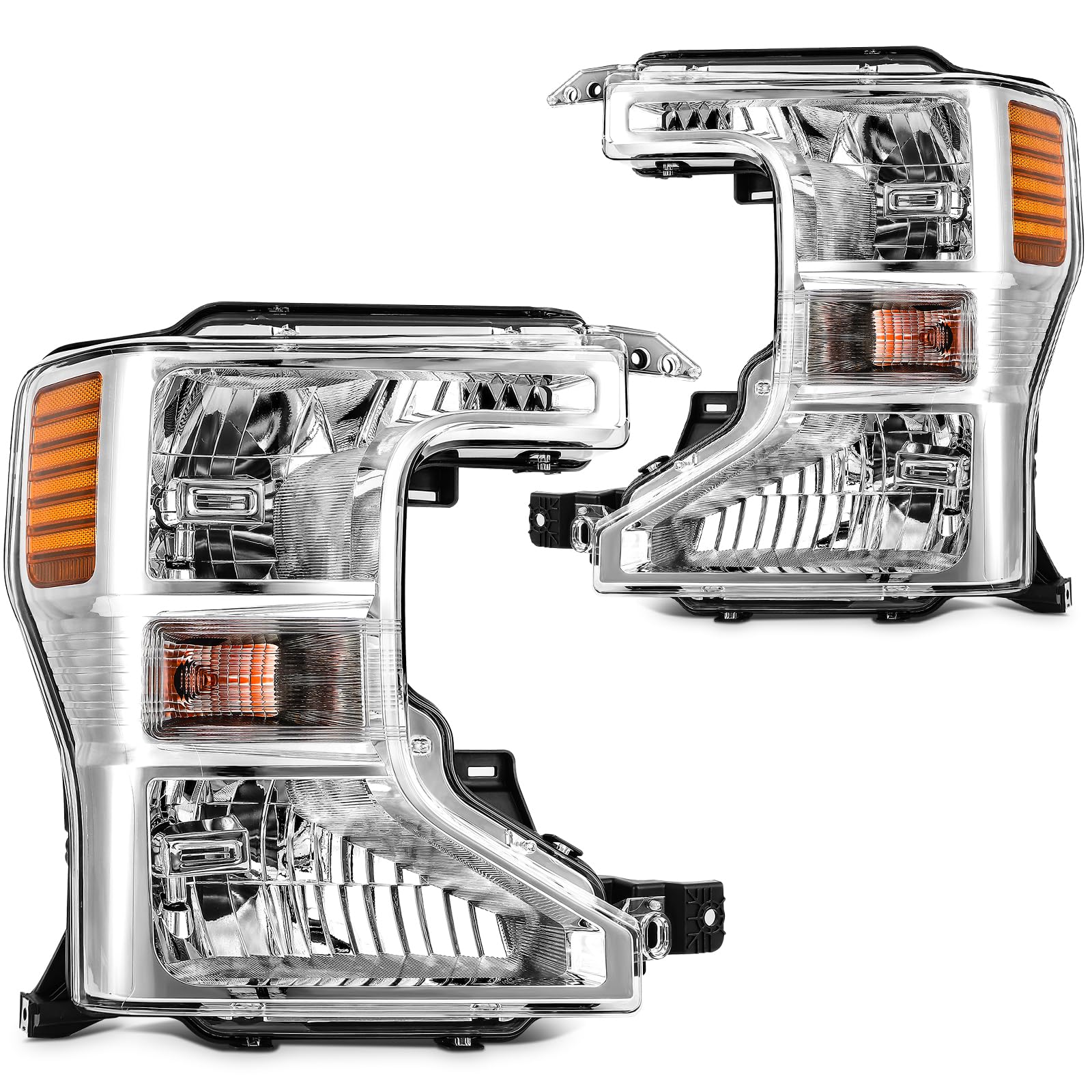 LBRST Headlight Assembly Fit 2020-2022 for F-250 Super Duty, 2020-2022 for F-350 Super Duty Driver & Passenger Side Headlight Ch