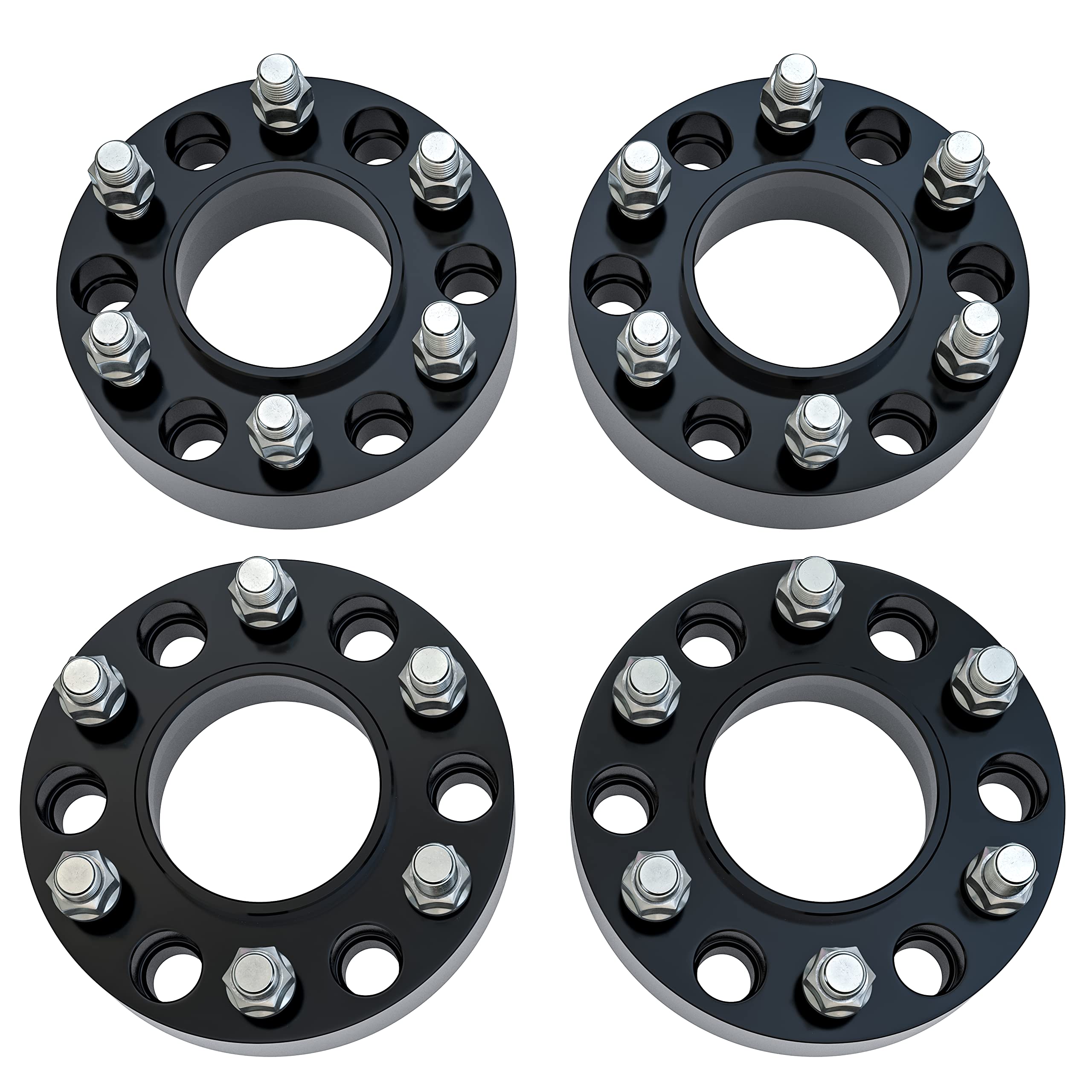 Wheel Spacers 1.5 Inch Set Of 4-6 Lug 38Mm Real Forged Hub Centric Adapter 6X139.7Mm - Compatible With Cadillac, Chevy, Gmc - 19