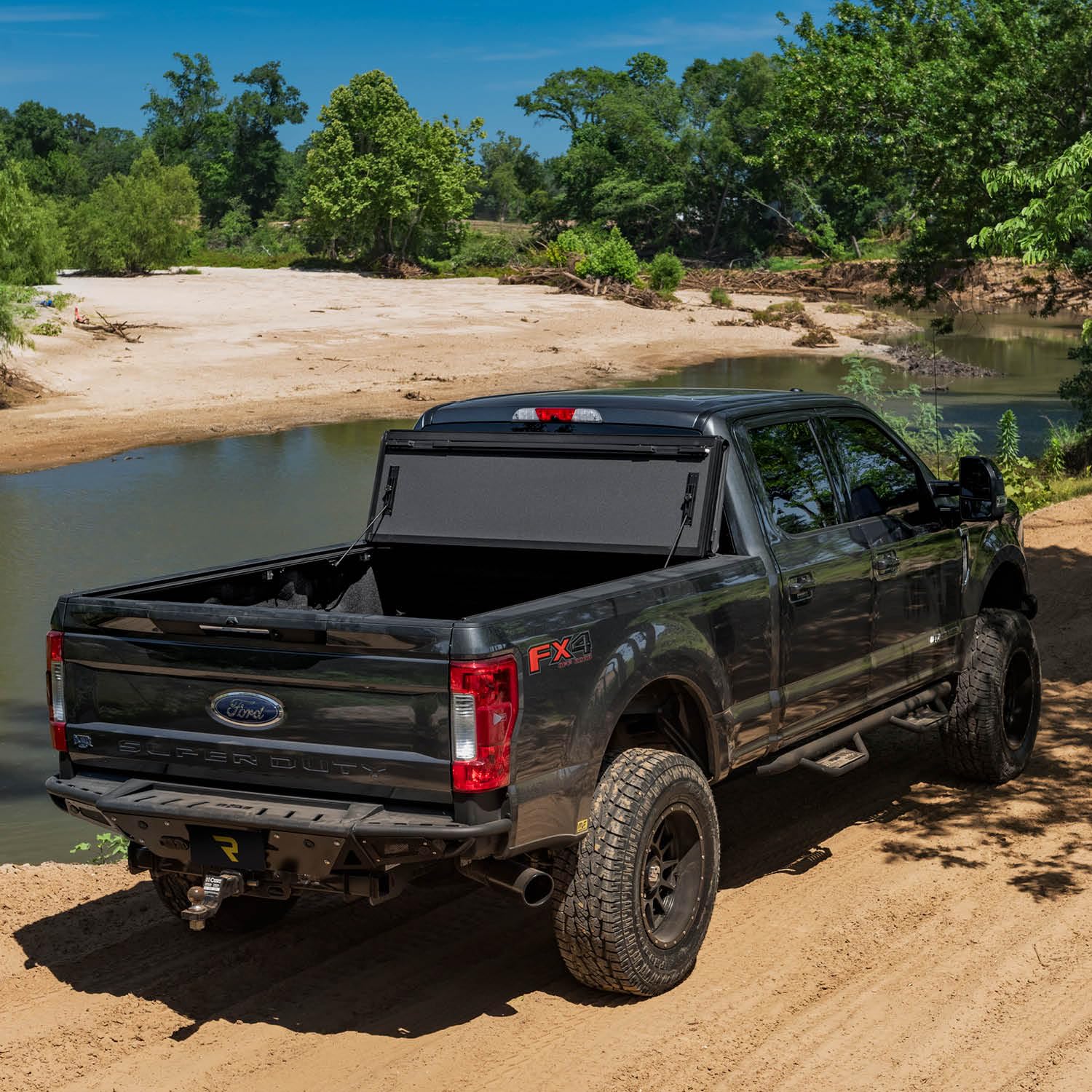 Realtruck Bak Bakflip Mx4 Hard Folding Truck Bed Tonneau Cover | 448330 | Fits 2017-2025 Ford F-250/350 Super Duty 6' 10'' Bed (