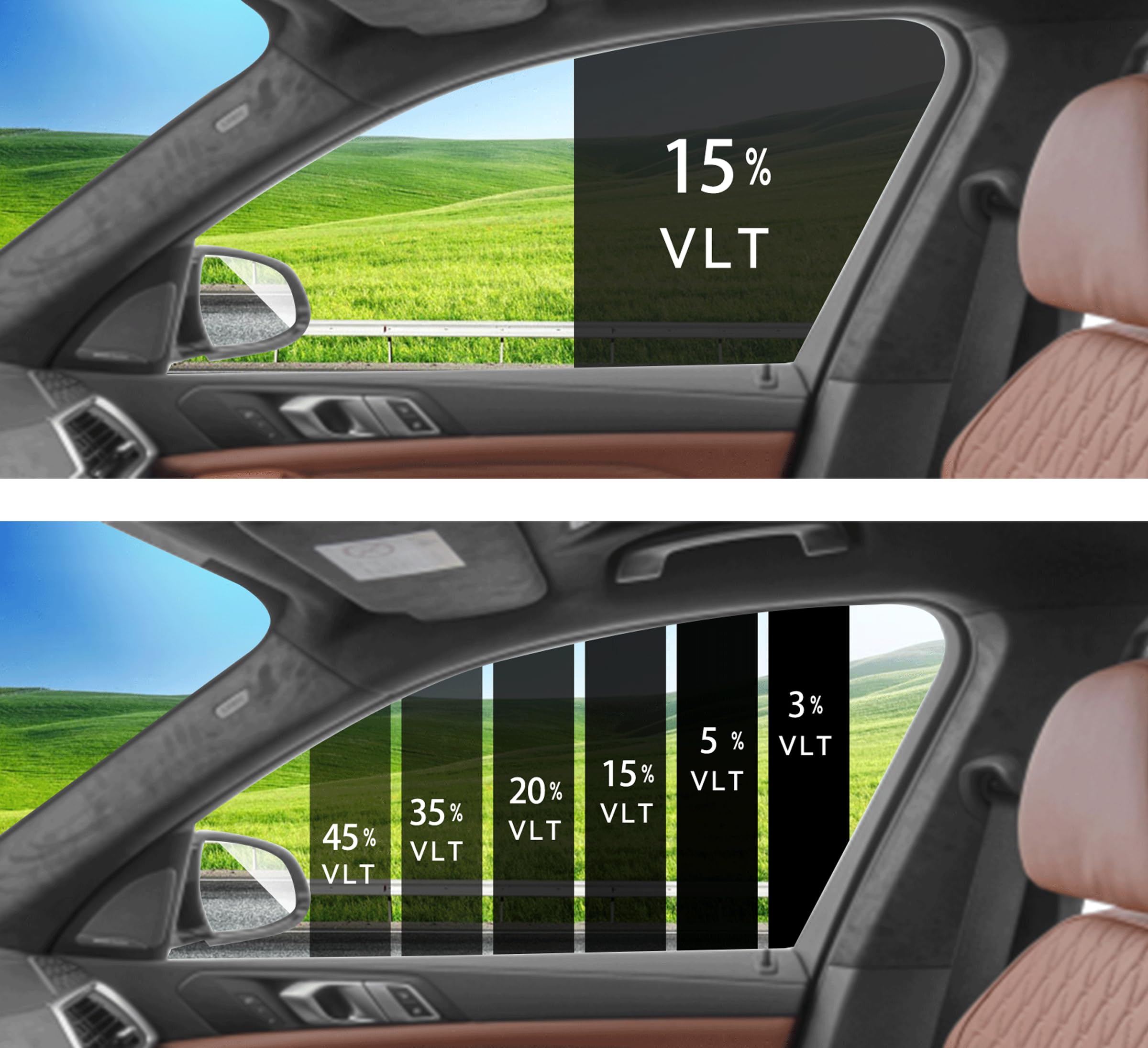 2Ply Premium Window Tint Film For Car 20''In X 25'Ft (15% Vlt), Protects Privacy, Blocks Uv And Reduces Heat, Film Roll For Car