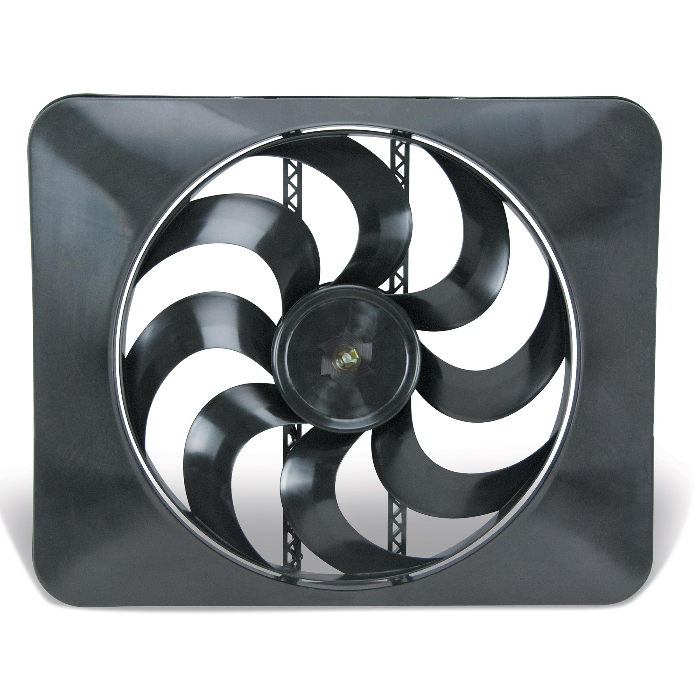 Flex-A-Lite Black Magic X-Treme S-Blade Reversible Electric Fan, Pusher-Puller Fan (180), Car Accessories, 15 Inches