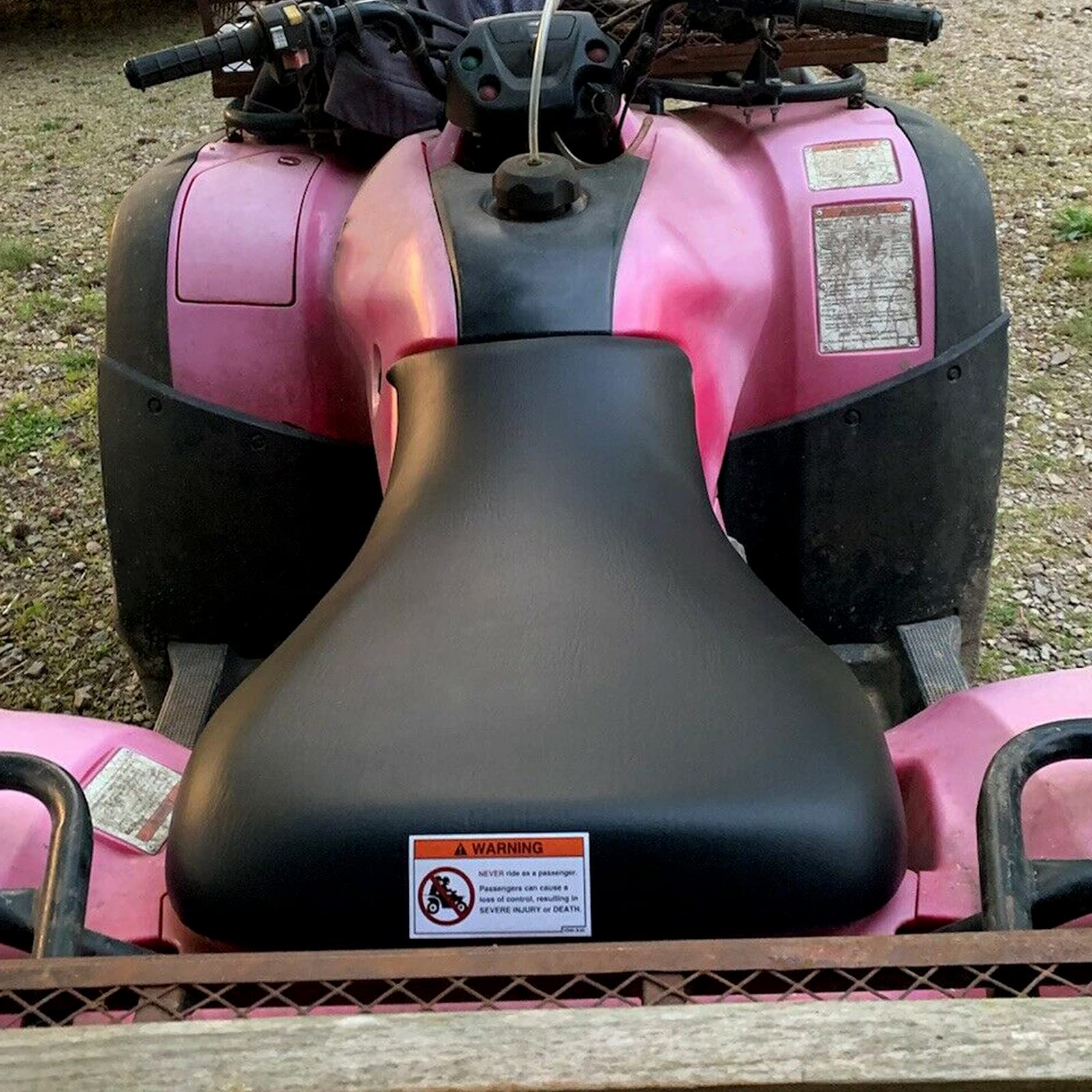 ECOTRIC ATV Complete Seat for 2005-2011 Honda Foreman 500 & 2005-2014 Rubicon 500, Model VC-LYCP-104, Black