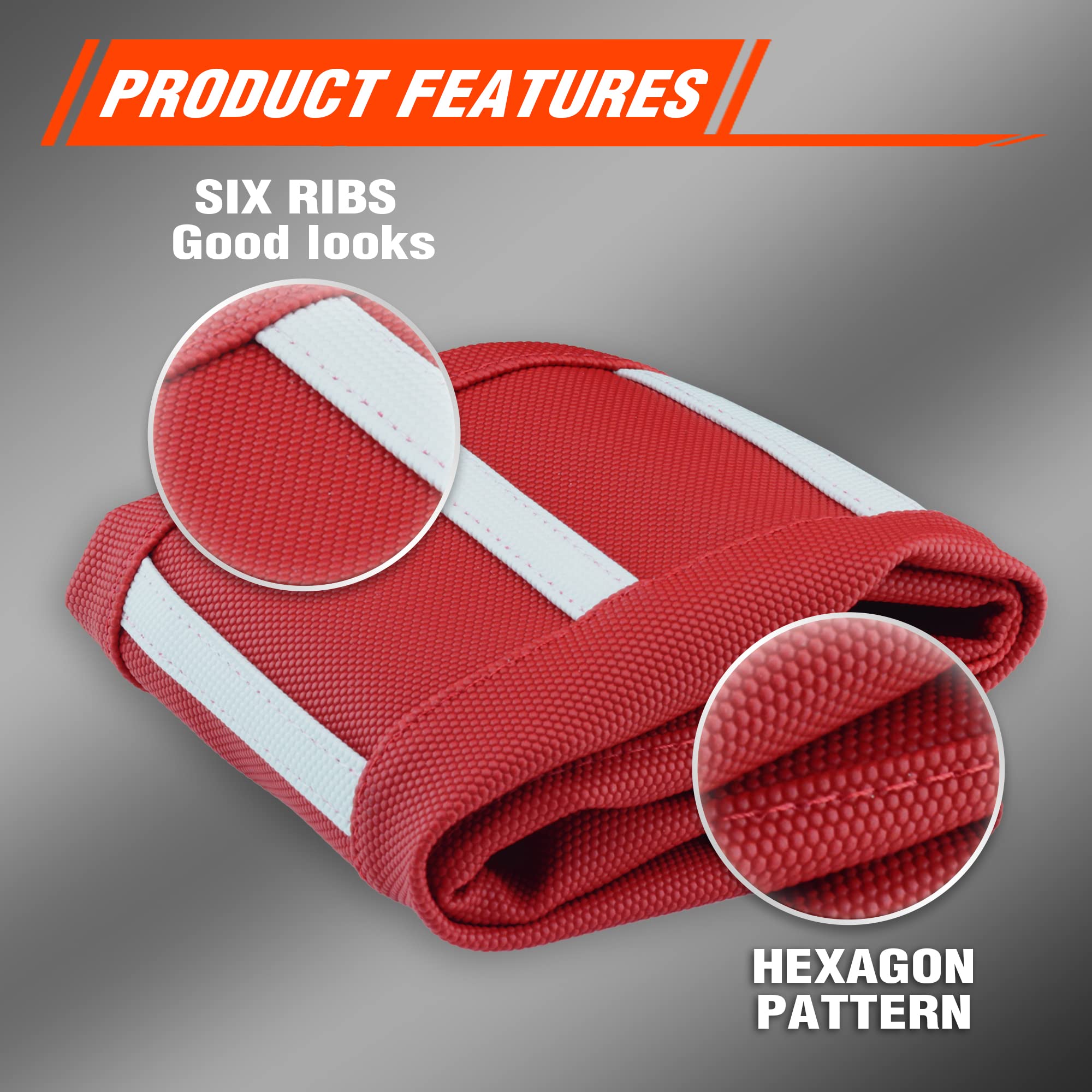 fewfuss Dirt Bike Seat Cover - Universal Red Polyester Cover for Motorcross - Model Fewcover004-R, One Size