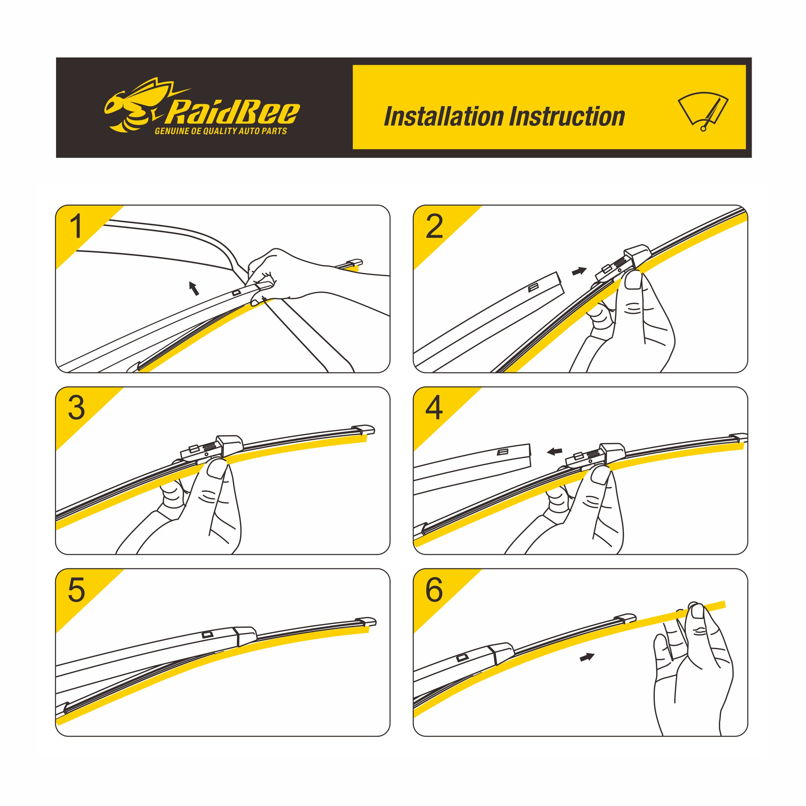 Raidbee Rear Wiper Blade,Automotive Replacement For Golf, Gti 2020-2010 Rear Wiper Blades,Back Windshield Wiper Blades(11''-H)