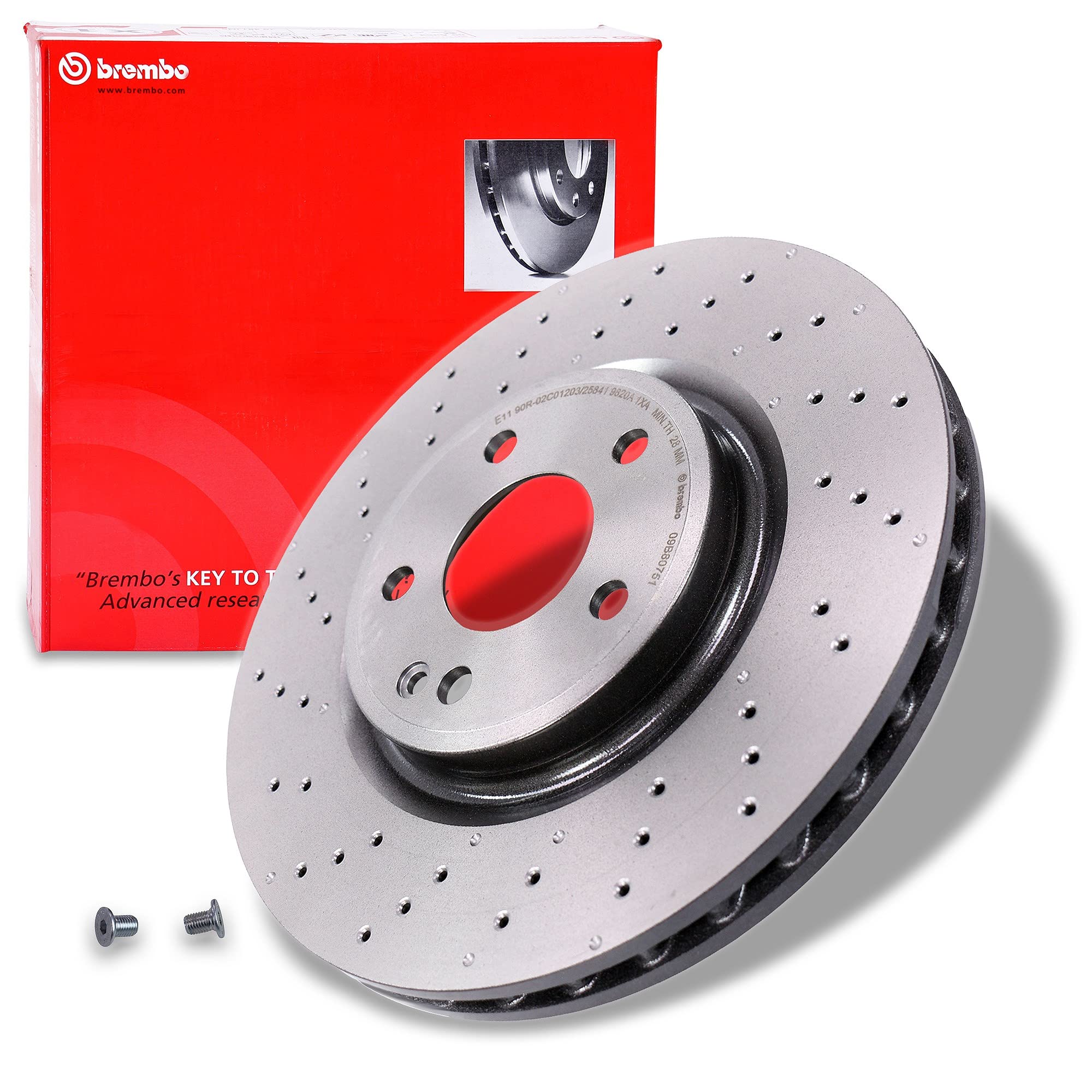 Brembo 09.B807.51 UV Coated vented drilled Front Brake Rotor MERCEDES-BENZ/MERCEDES-BENZ (BBDC) OE# A2464212712