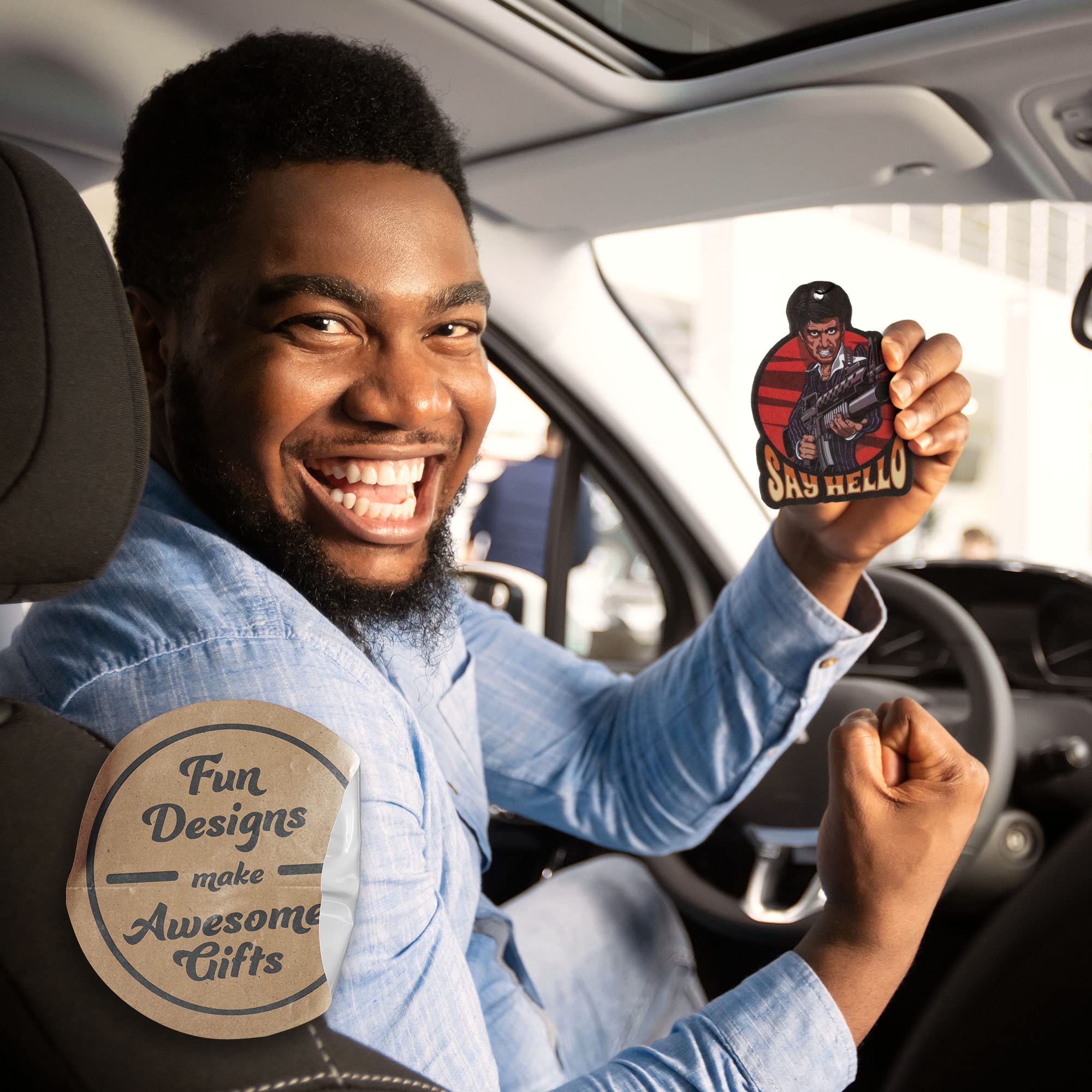 Scarface Like Car Air Freshener 3 Pack Scented With Essential Oils (3 Pack)