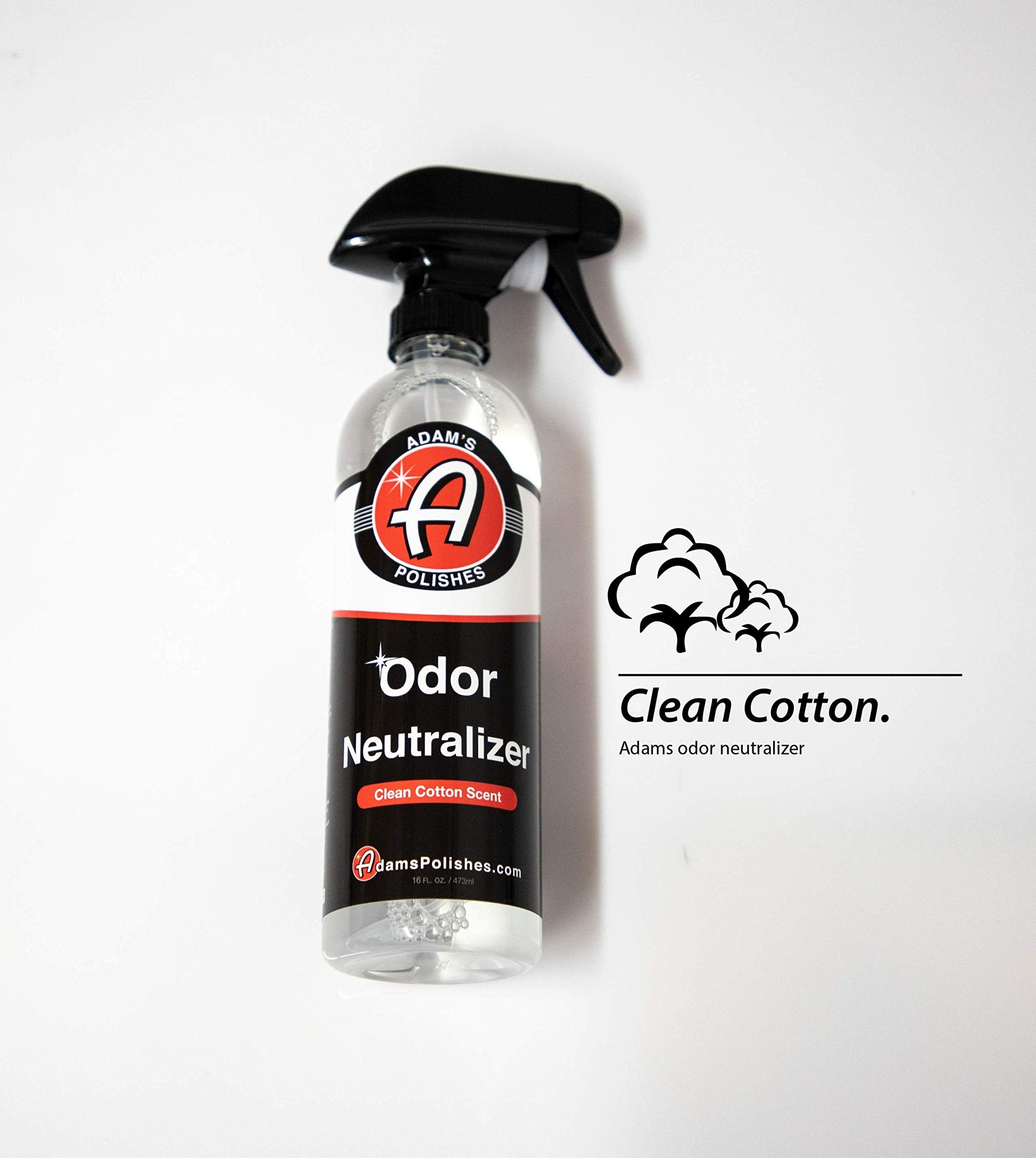 Adam'S Polishes Odor Neutralizer (Clean Cotton, 16 Fl. Oz) - Car Air Freshener Spray That Eliminates Harmful Odors From Car Inte