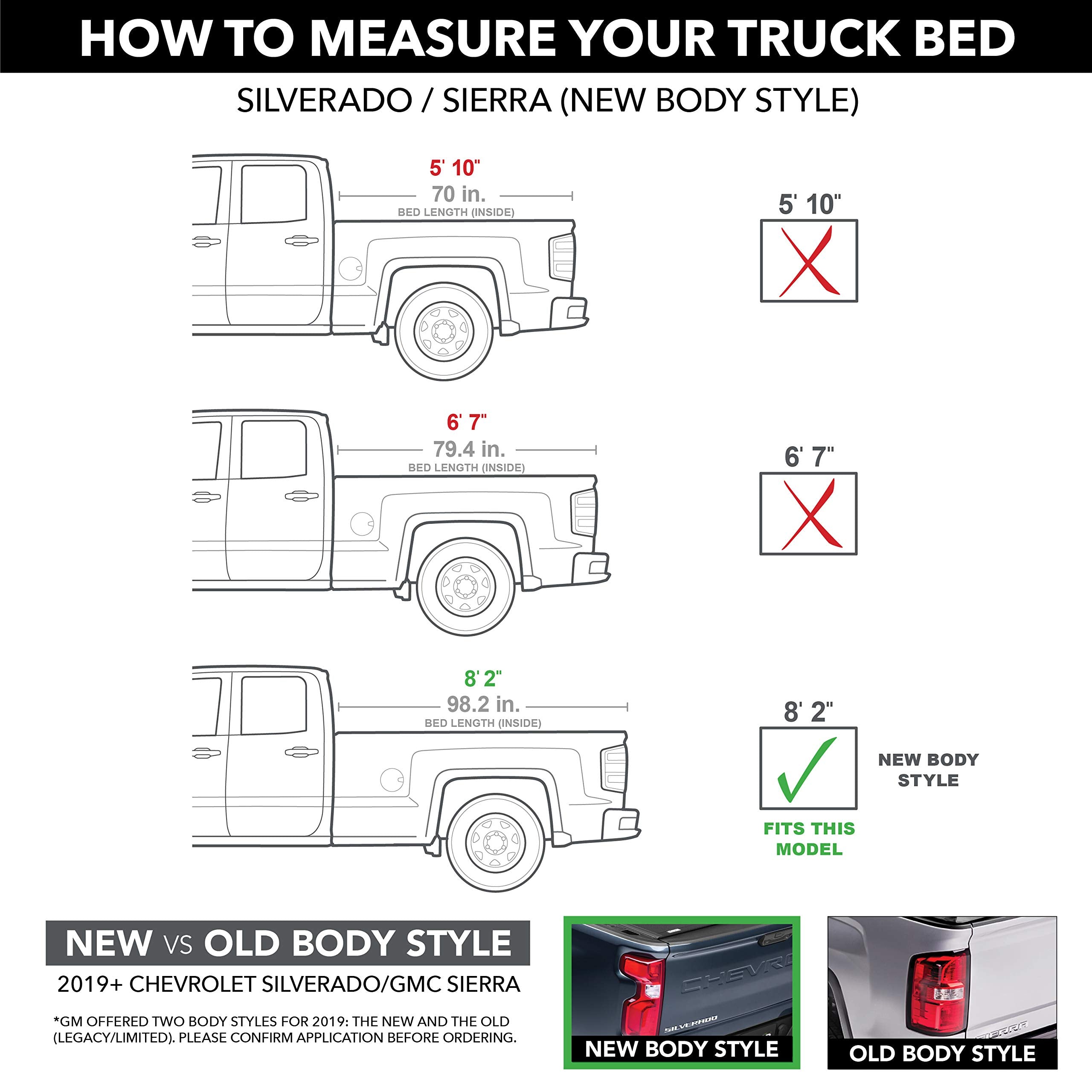 Realtruck Bak Bakflip G2 Hard Folding Truck Bed Tonneau Cover | 226132 | Fits 2019 - 2025 Chevy/Gmc Silverado/Sierra, Works W/ M