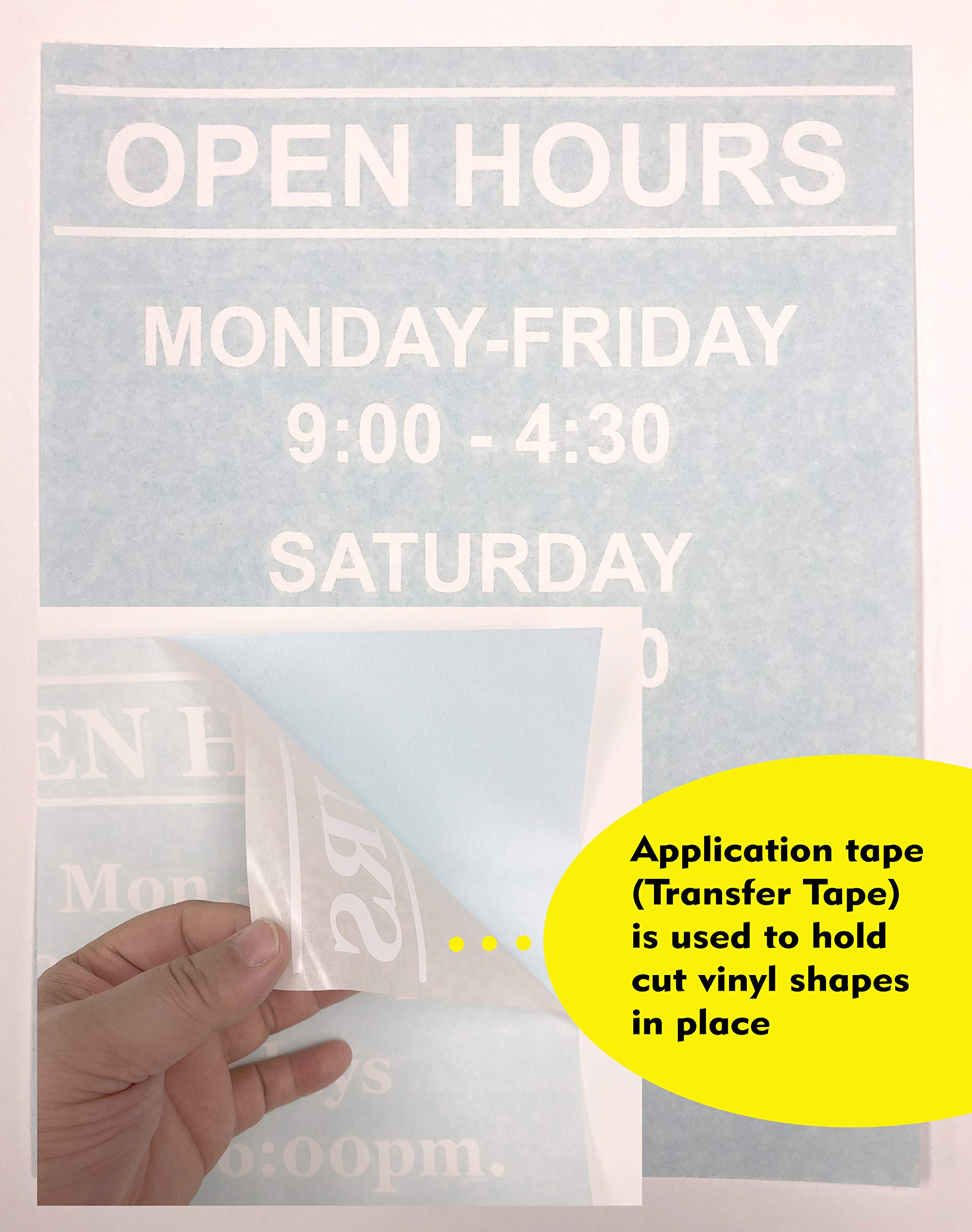 Business Hours Sign For Window - Free Squeegee - Easy Install Manual (Classic - Portrait)
