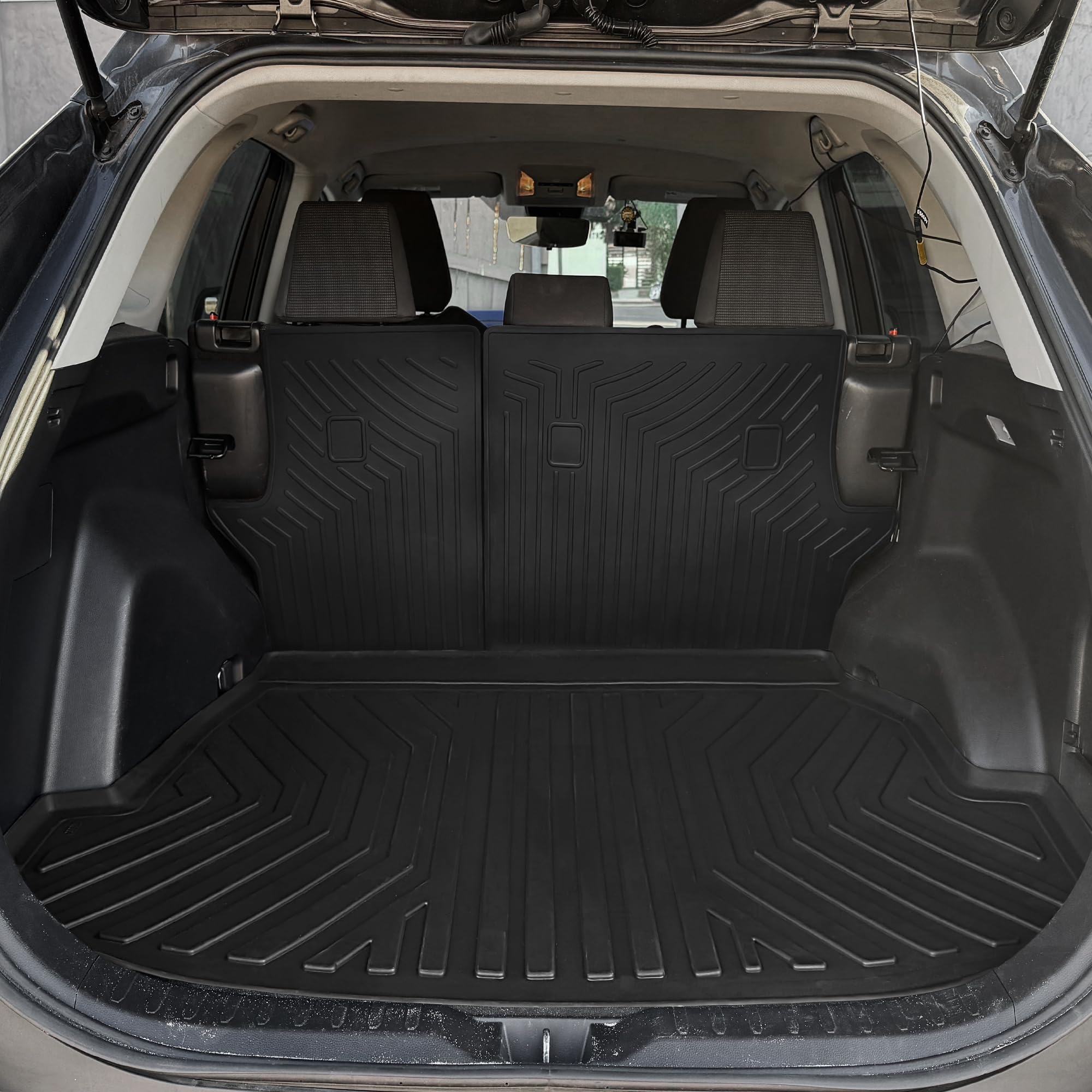 Oedro Floor Mats For Toyota Rav4 2025-2019(Include Hybrid) Full Set, Tpe All Weather Floor Liners For Rav4 Back Seat Cover Prote