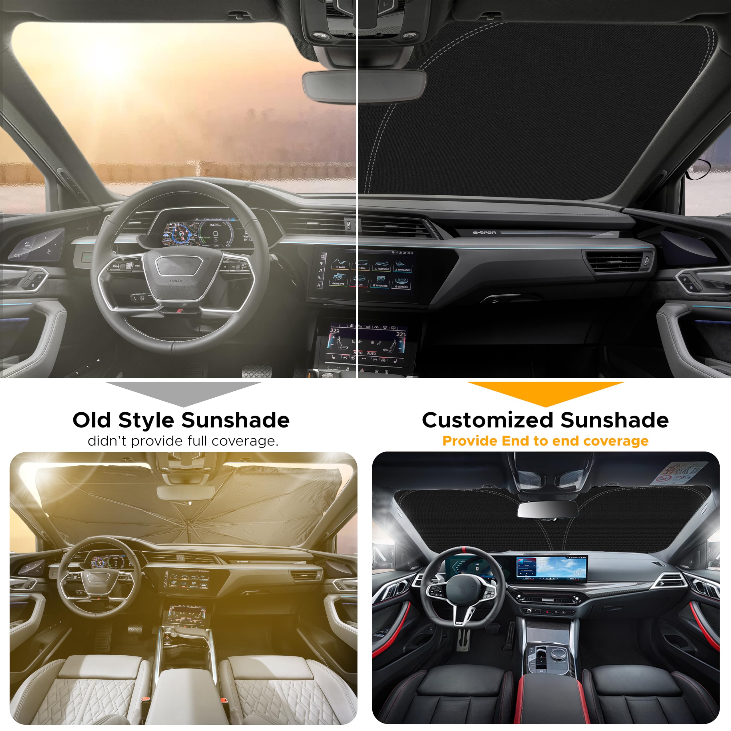 For Subaru Impreza 2017-2024 2025 Car Windshield Sunshade - Econour 240T Polyester Material Cars Sun Visor Reflector - Blocks Uv
