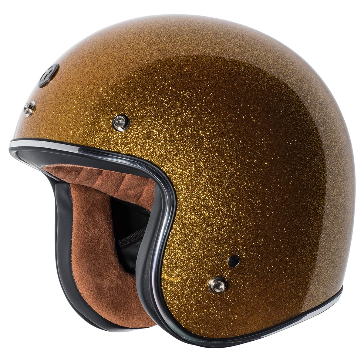 Torc (T50 Route 66) 3/4 Helmet With 'Super Flake' Graphic (Gold, Xx-Large)