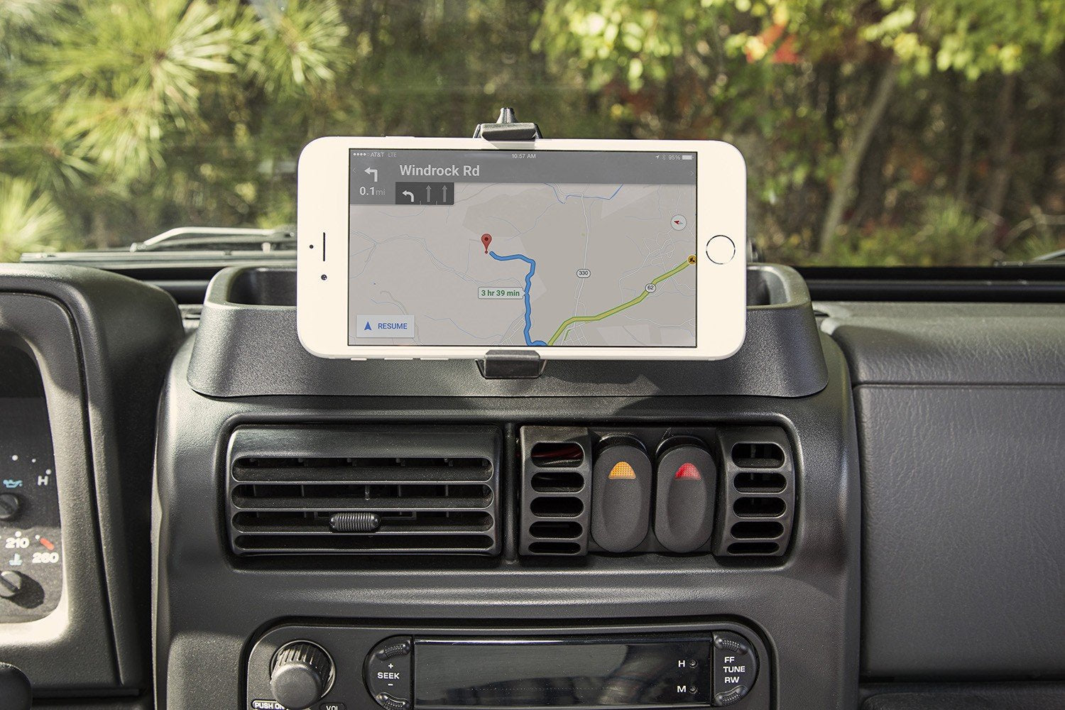 Rugged Ridge | Dash Multi-Mount, Phone Holder | 13551.19 | Fits 1997-2006 Jeep Wrangler Tj/Lj