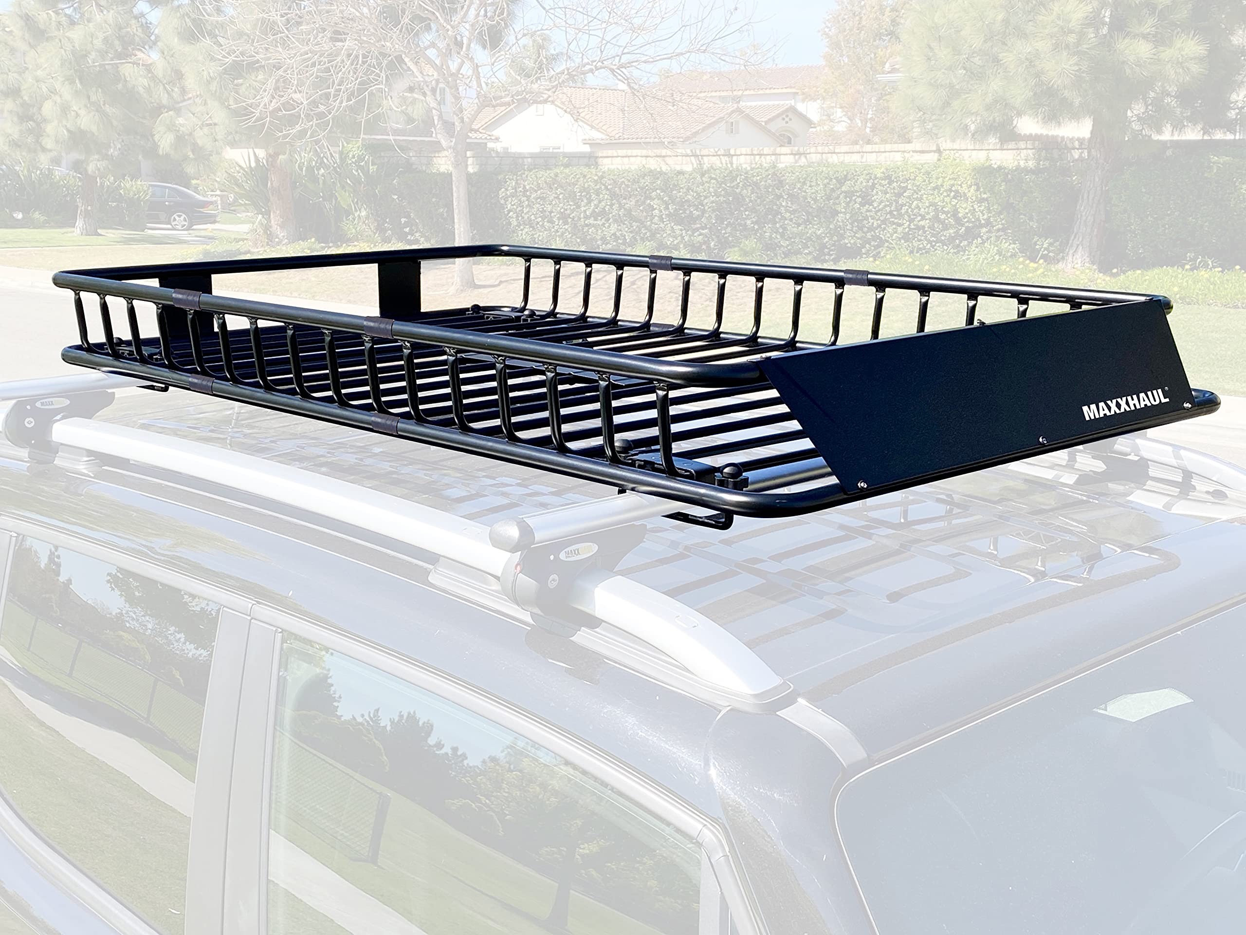 MAXXHAUL Roof Rack, Heavy-Duty Alloy Steel, 64"x39"x6", Black, Model 50506