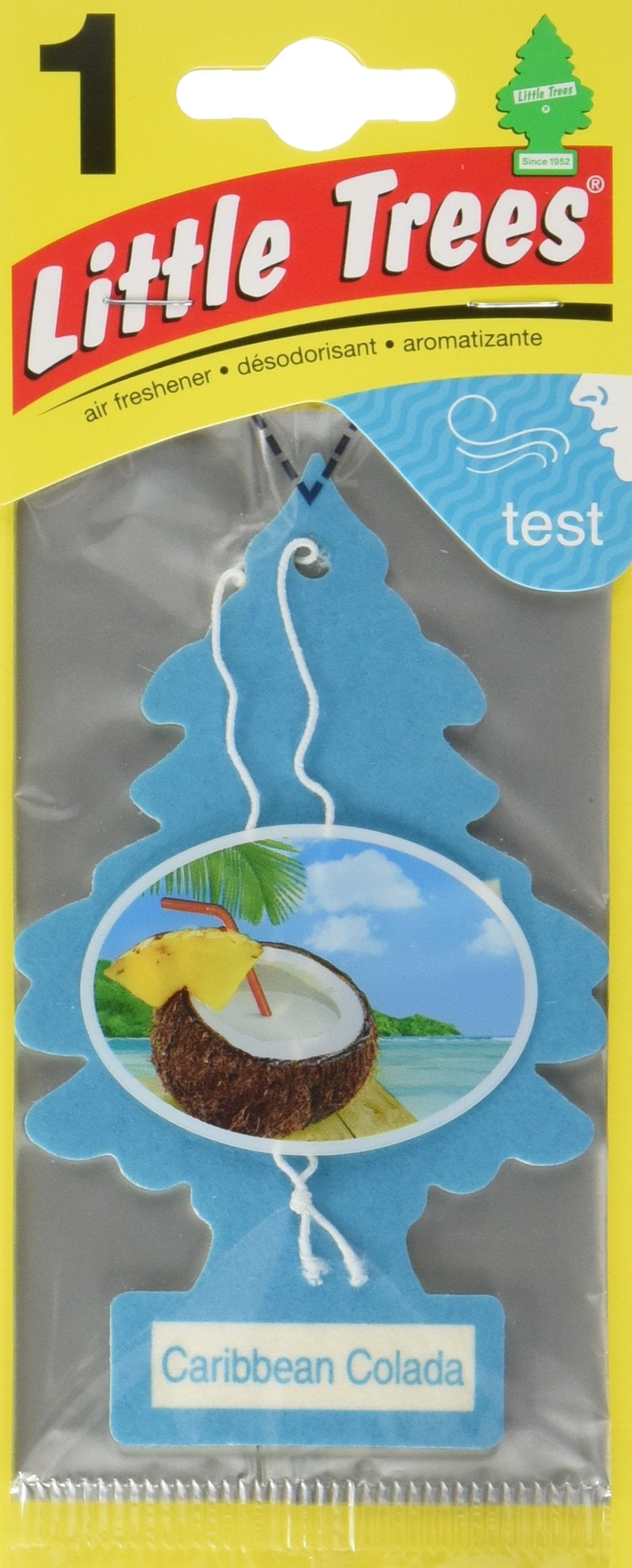 Little Trees Car Air Freshener | Hanging Paper Tree For Home Or Car | Caribbean Colada