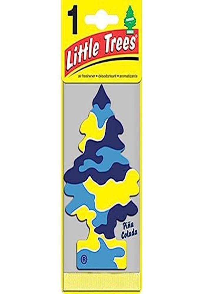 Little Trees Hanging Car And Home Air Freshener, Pina Colada (Pack Of 3)