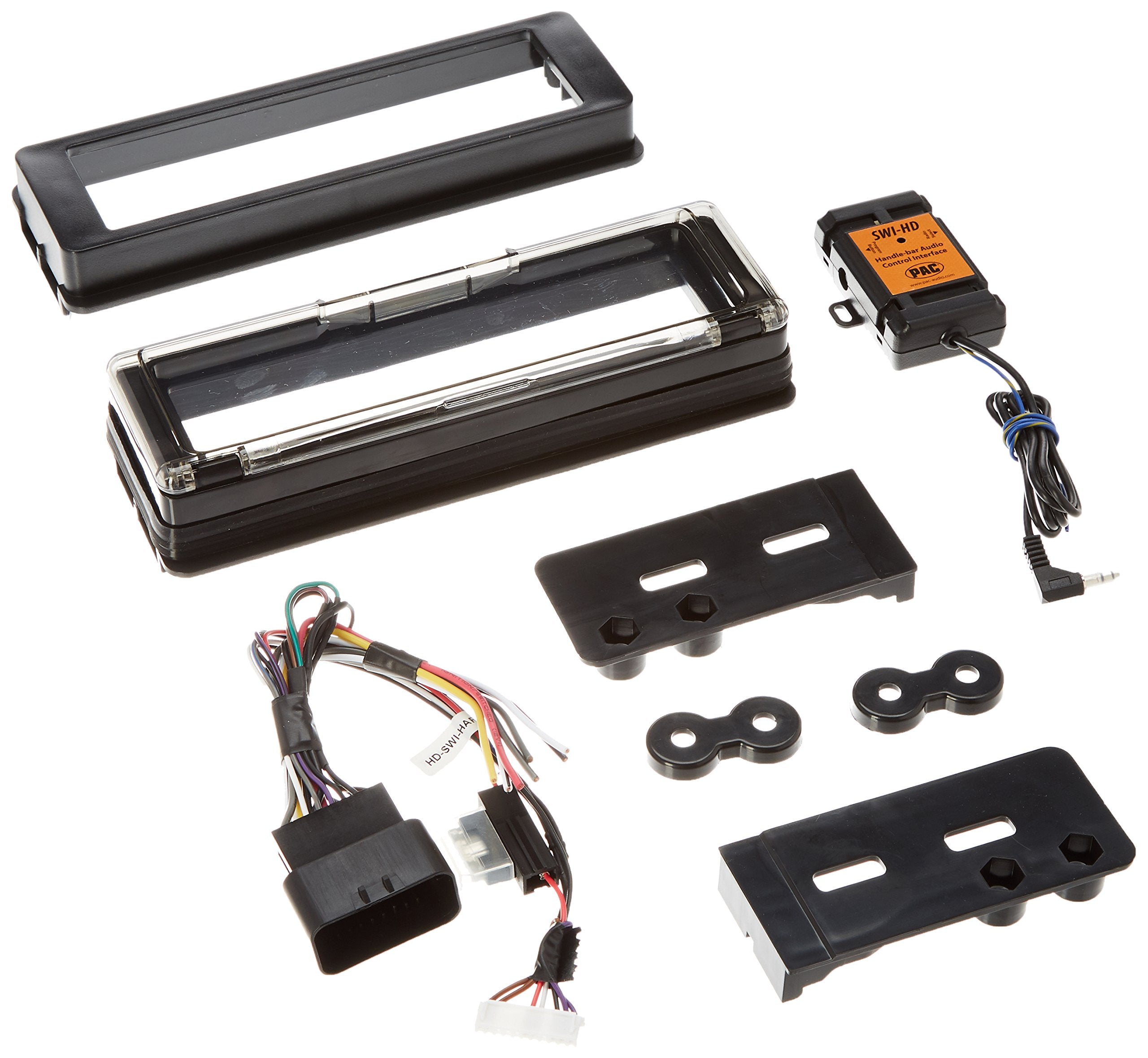 PAC HDK001X Radio Replacement Interface for 1998-2013 Harley-Davidson Motorcycles - Black, Copper, Interface Size