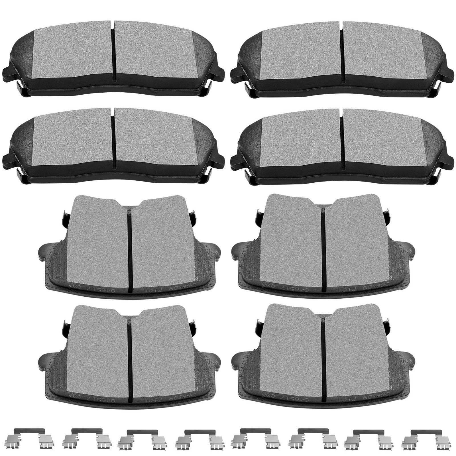 Ceramic Brake Pads Kits,Scitoo 8Pcs Brakes Pads Set Fit For 2005-2019 For Chrysler 300,2009-2019 For Dodge Challenger,2006-2019