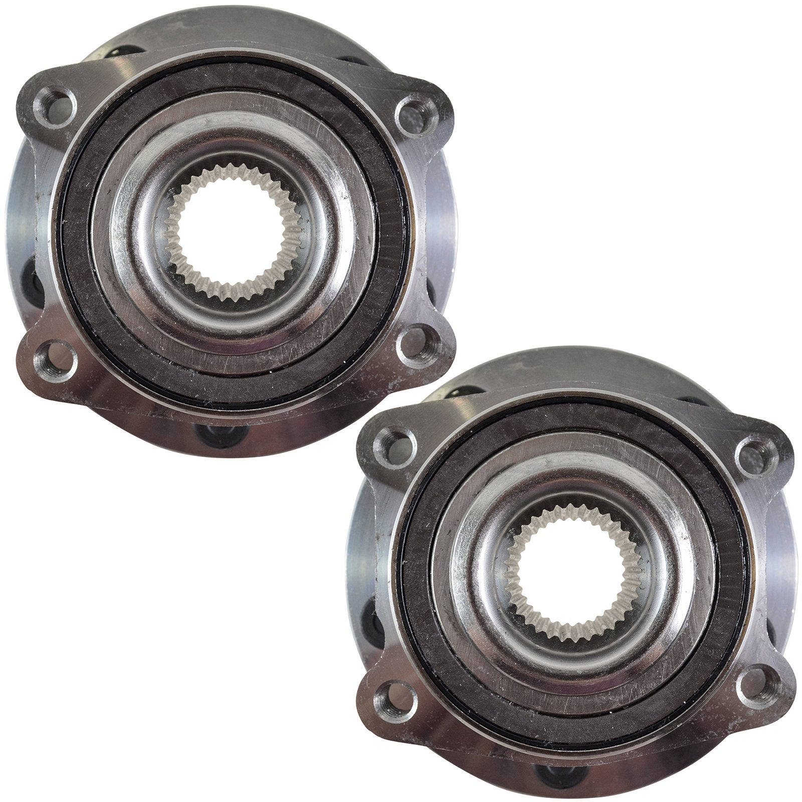 Trq Front Wheel Hub Bearings Assembly Set Compatible With 2011-2014 Chrysler 200 2007-2010 Sebring 2008-2014 Dodge Avenger