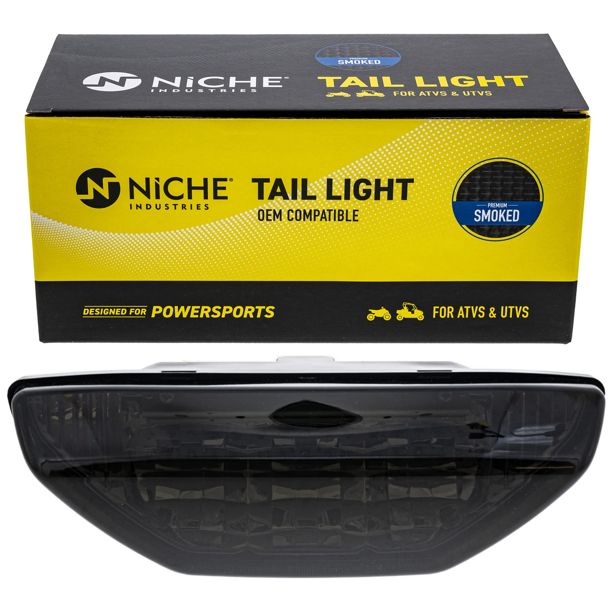Niche Brake Tail Light Smoke For Honda Pioneer 500 Foreman Rubicon 500 Sportrax 400 Recon 250 Big Red 700 33700-Hn1-A71