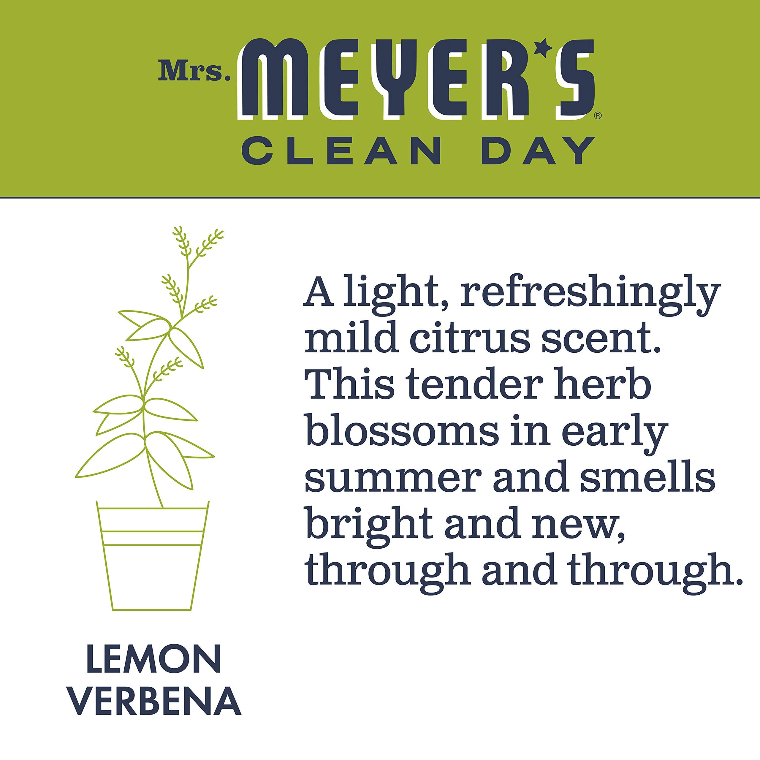 Mrs. Meyer'S Clean Day Room And Air Freshener Spray, Non-Aerosol Spray Bottle Infused With Essential Oils, Lemon Verbena, 8 Fl.