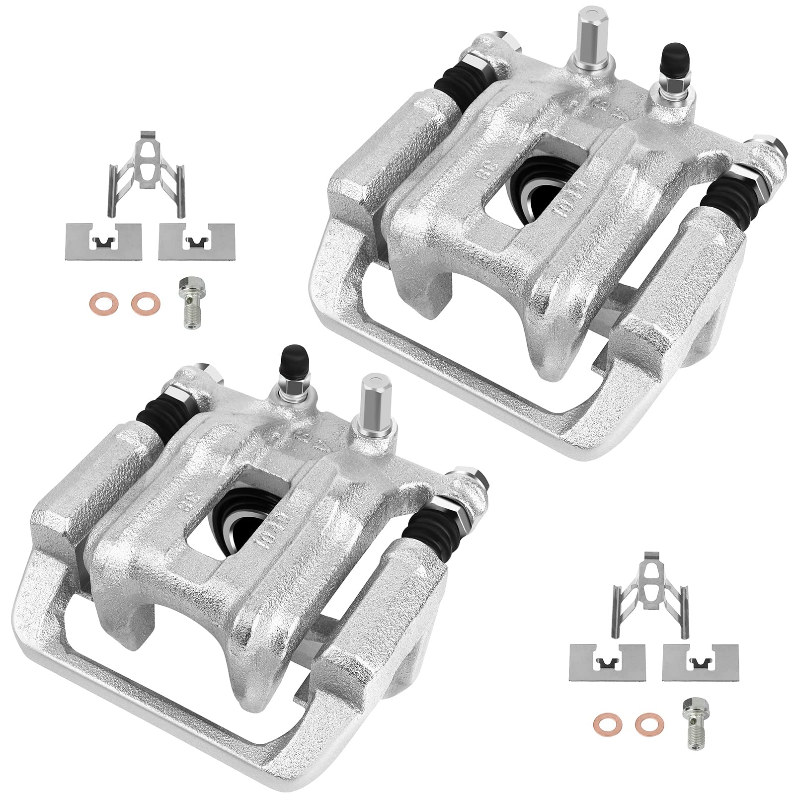 cciyu 19B6886 19B6887 Rear Left & Right Brake Calipers With Bracket For Acura For RDX 2013-2018,For Honda For Crosstour 2012-201