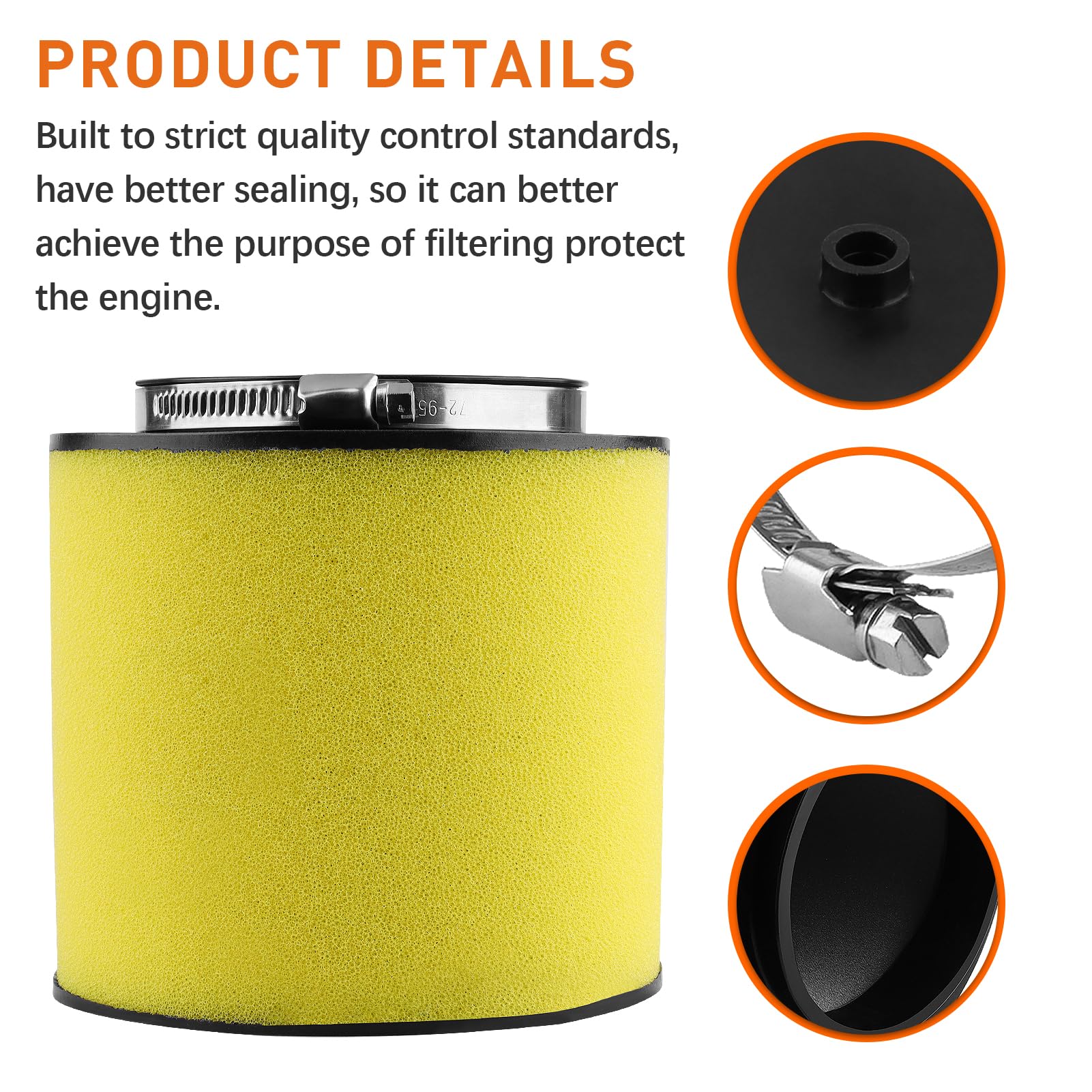 Air Filter for Honda Foreman 450 400 Fourtrax 300 TRX450ES TRX300 TRX300FW TRX400FW TRX450S TRX450FE TRX450FM 17254-HC5-900 1992