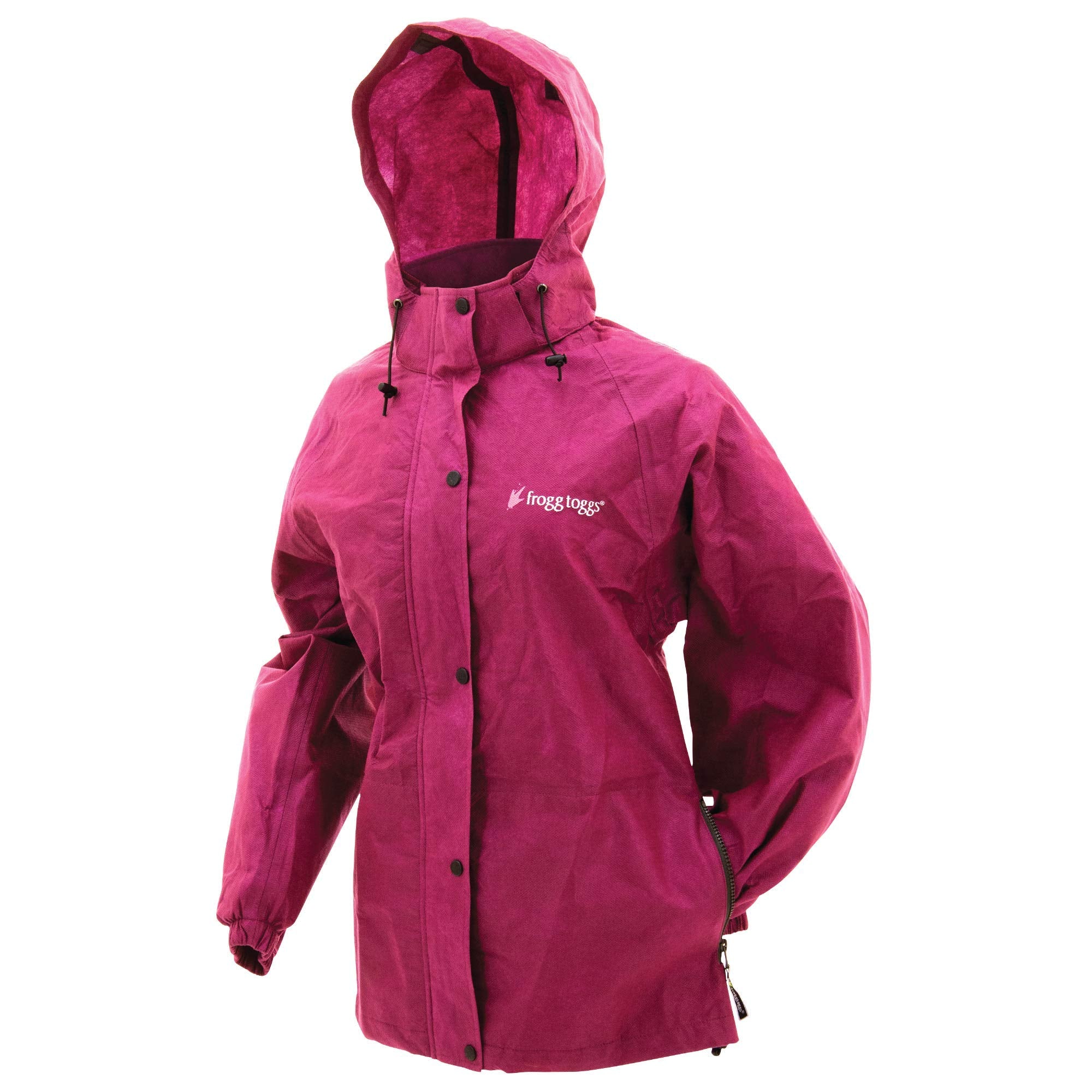 Frogg Toggs Women'S Standard Classic Pro Action Waterproof Rain Jacket, Cherry, Medium