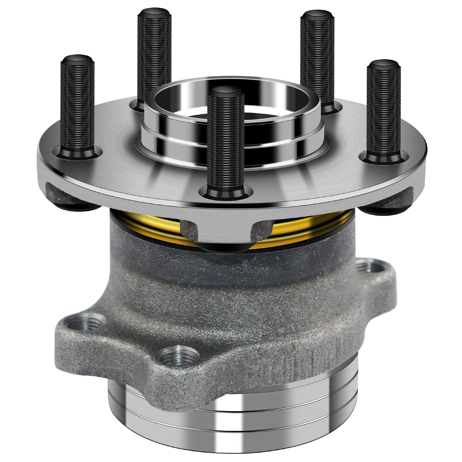 Motorbymotor 512518 Rear Wheel Bearing And Hub Assembly With 5 Lugs Fit For Subaru Forester, Crosstrek, Impreza, Xv Crosstrek Lo
