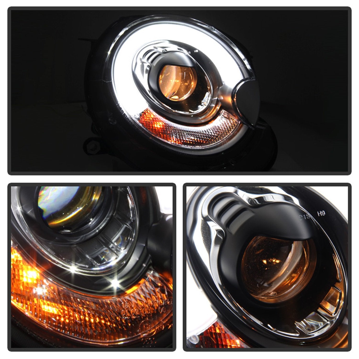 Spyder Auto Pro-Yd-Cde00-Hl-C Gmc Sierra 1500/2500/3500/Gmc Sierra Denali Chrome Halo Led Projector Headlight With Replaceable L