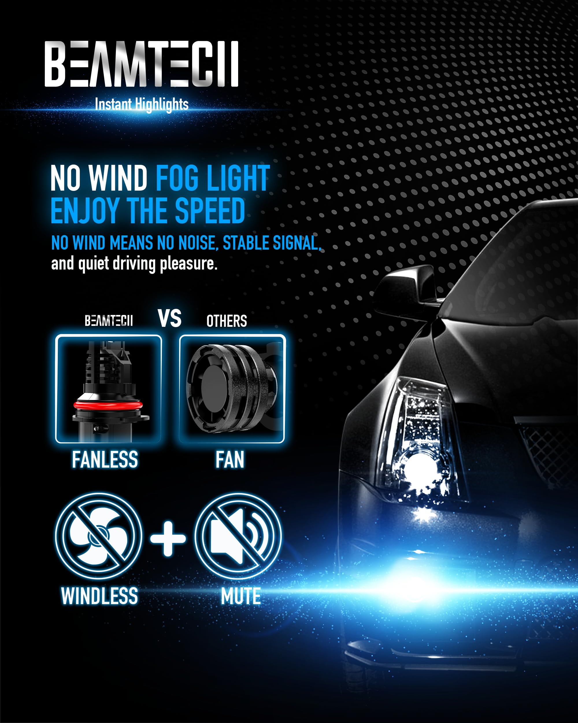 Beamtech 9007 Bulb Hb5 Fog Light Or Atvs