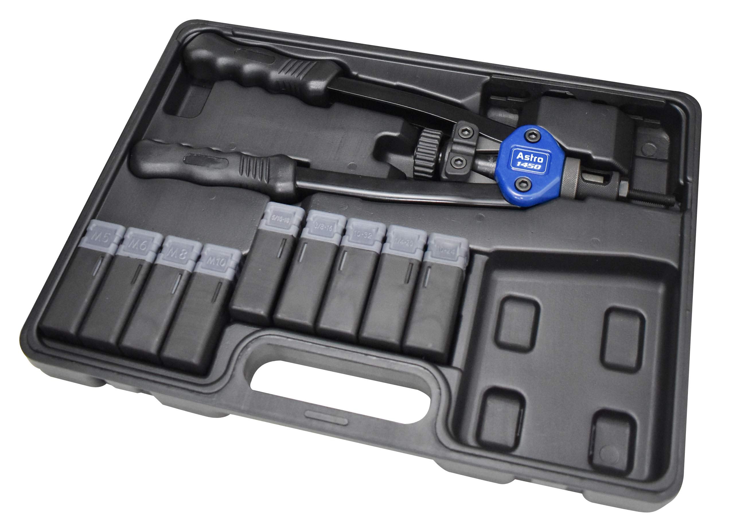 Astro Pneumatic Tool 1450 13'' Plusnut And Extra-Long Rivet Nut Setter Kit Metric & Sae