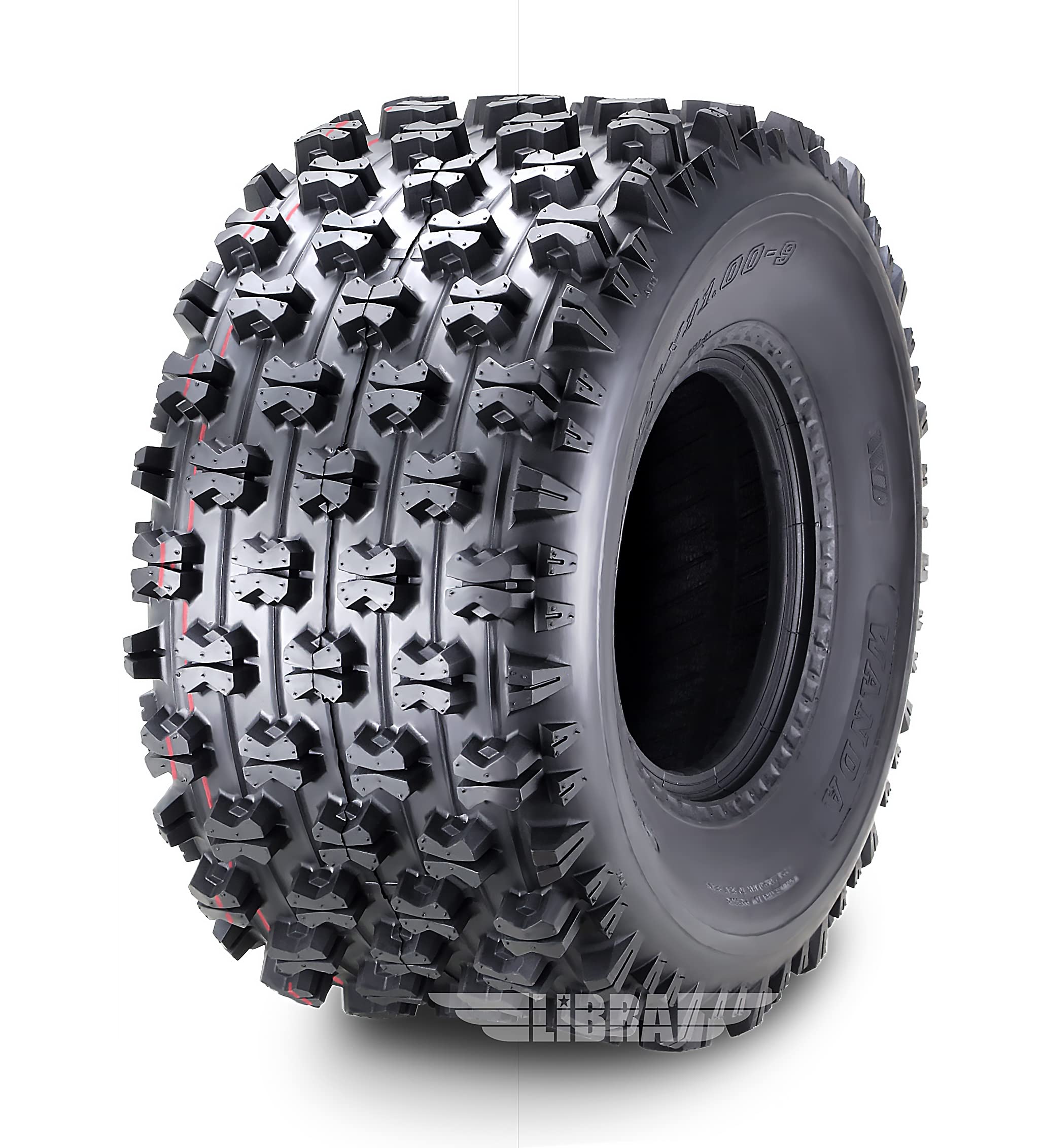 Wanda Set 2 Sport Atv Tires At 22X11-9 P357 Gncc (Grand National Cross Country) Race Tire 0.71'' Lugs 10092