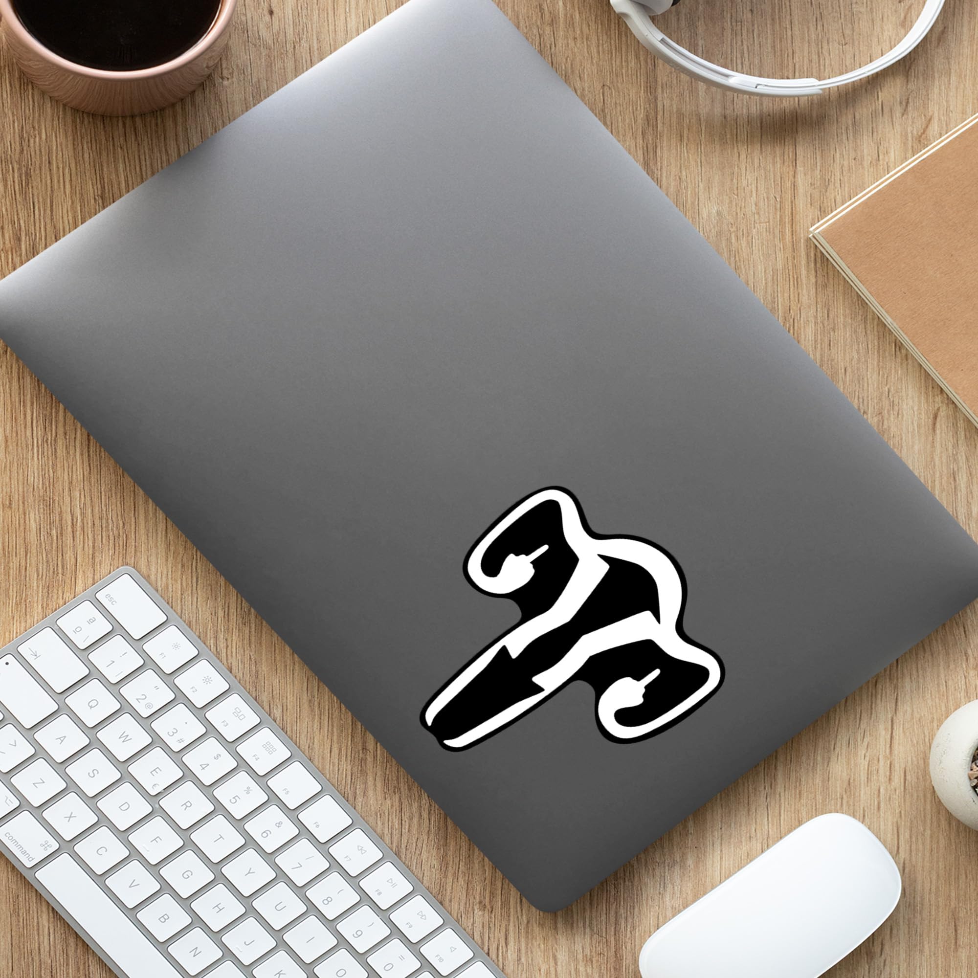 Ovary Flipping The Bird Vinyl Decal Sticker  Cars Trucks Vans Suvs Windows Walls Cups Laptops  White  5.5 X 5.2 Inches  Kcd2180