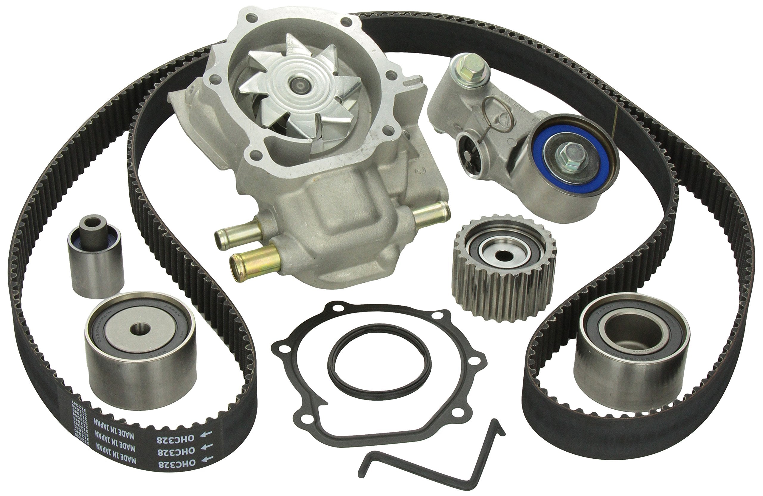 Gates TCKWP328 Timing Belt Kit with Water Pump - Engine Component Replacement