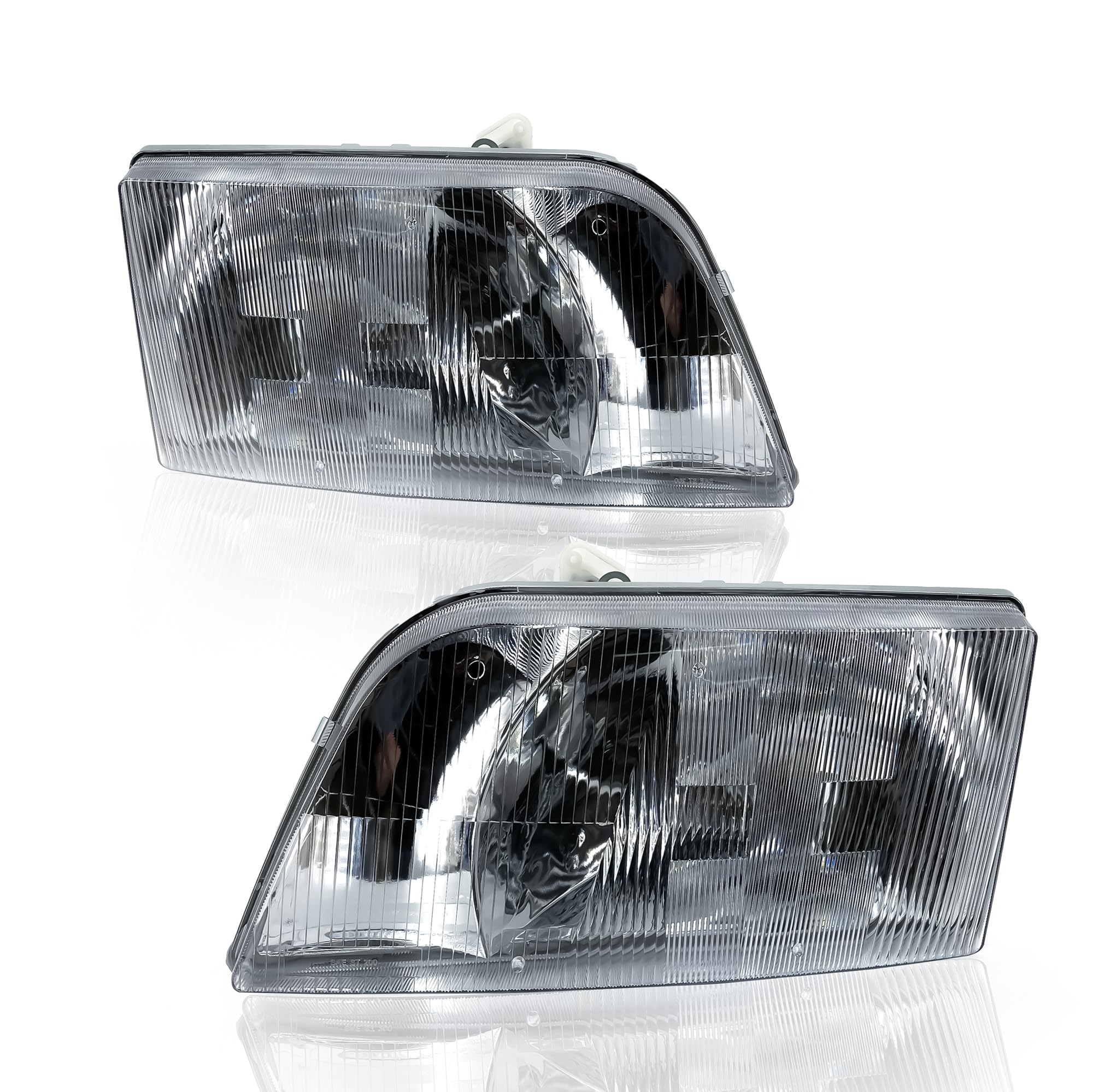 Torque PAIR Headlights for 1999-2011 Volvo VNM & 1996-2003 VN VNL - DOT SAE Approved, Driver Left & Passenger Right Set TR013-L, TR