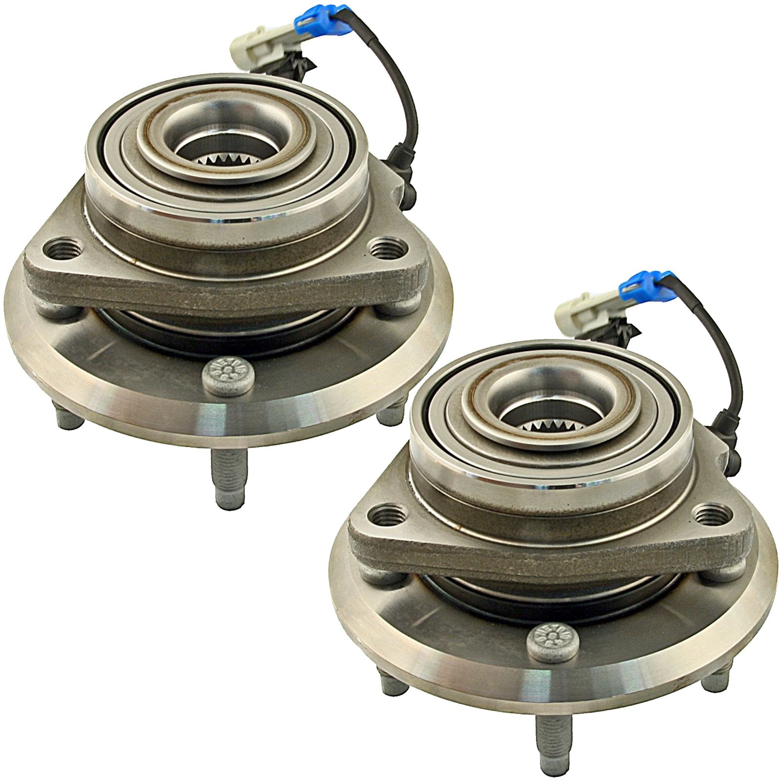 Trq Front Wheel Hub Bearings Assembly Set Compatible With 2012-2015 Chevrolet Captiva Sport 2007-2009 Equinox Pontiac Torrent 20